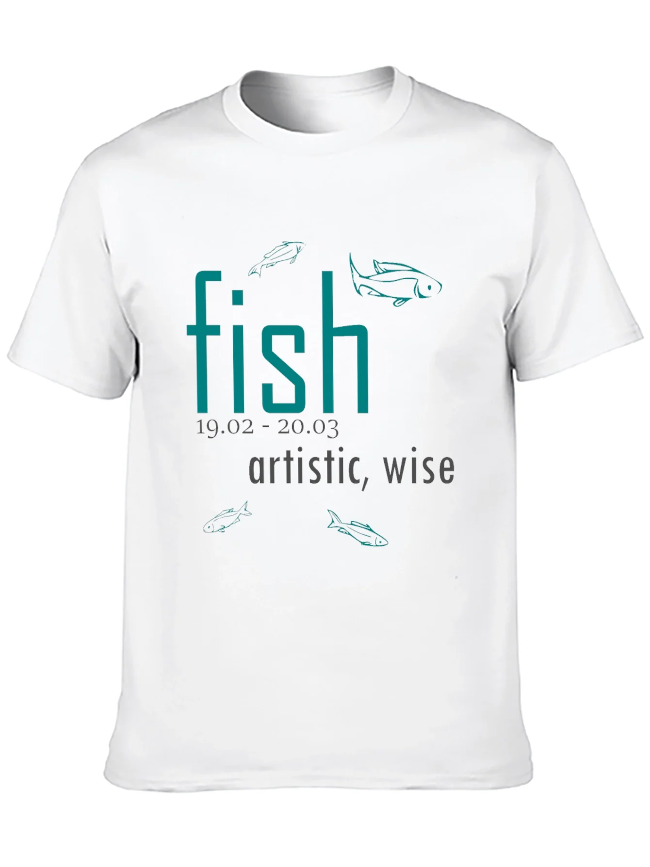 Rebbecca Fish Zodiac Sign T-Shirt: Artistic & Wise Tee