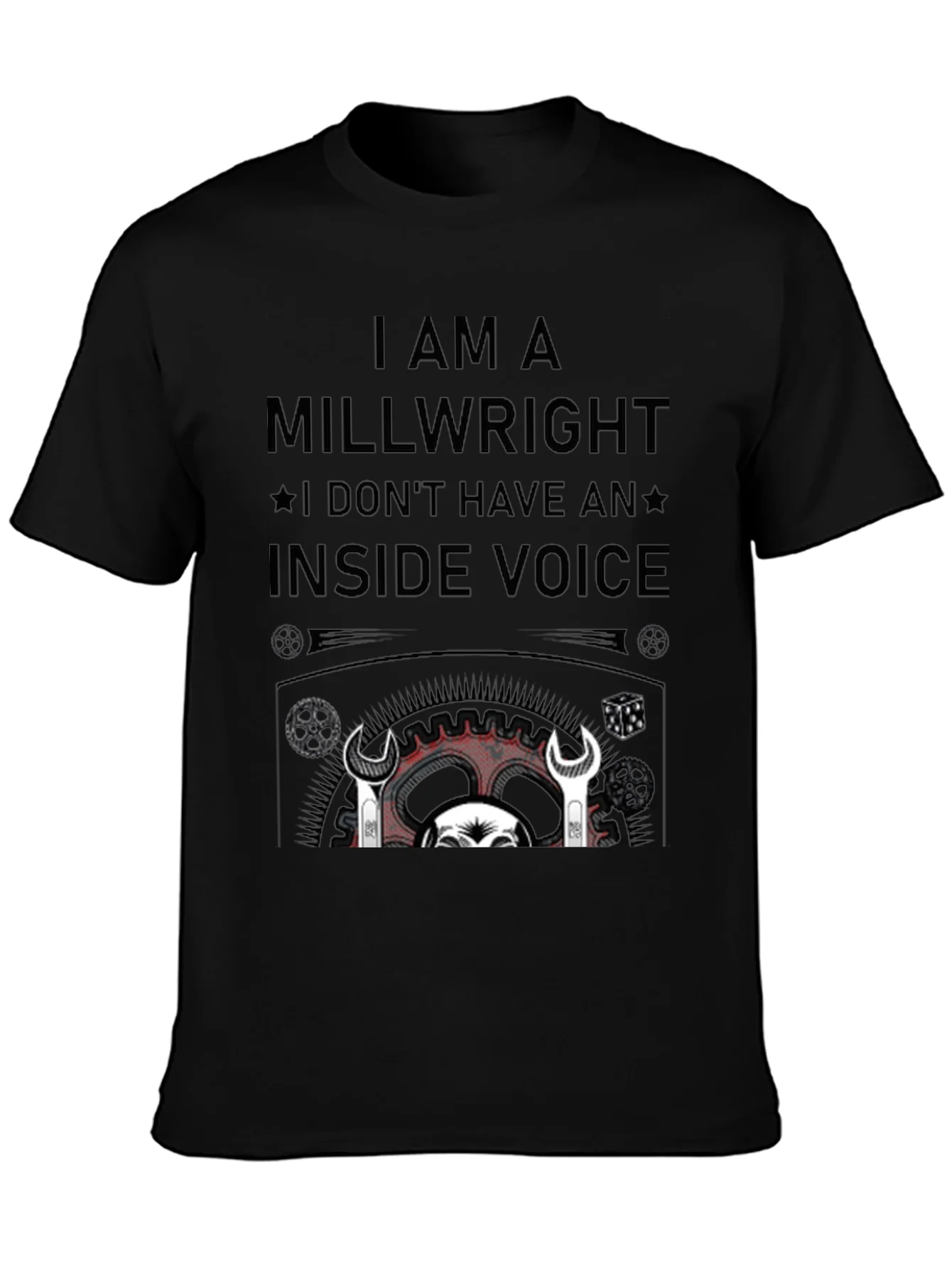 Camiseta Negra Millwright: Sin Voz Interior
