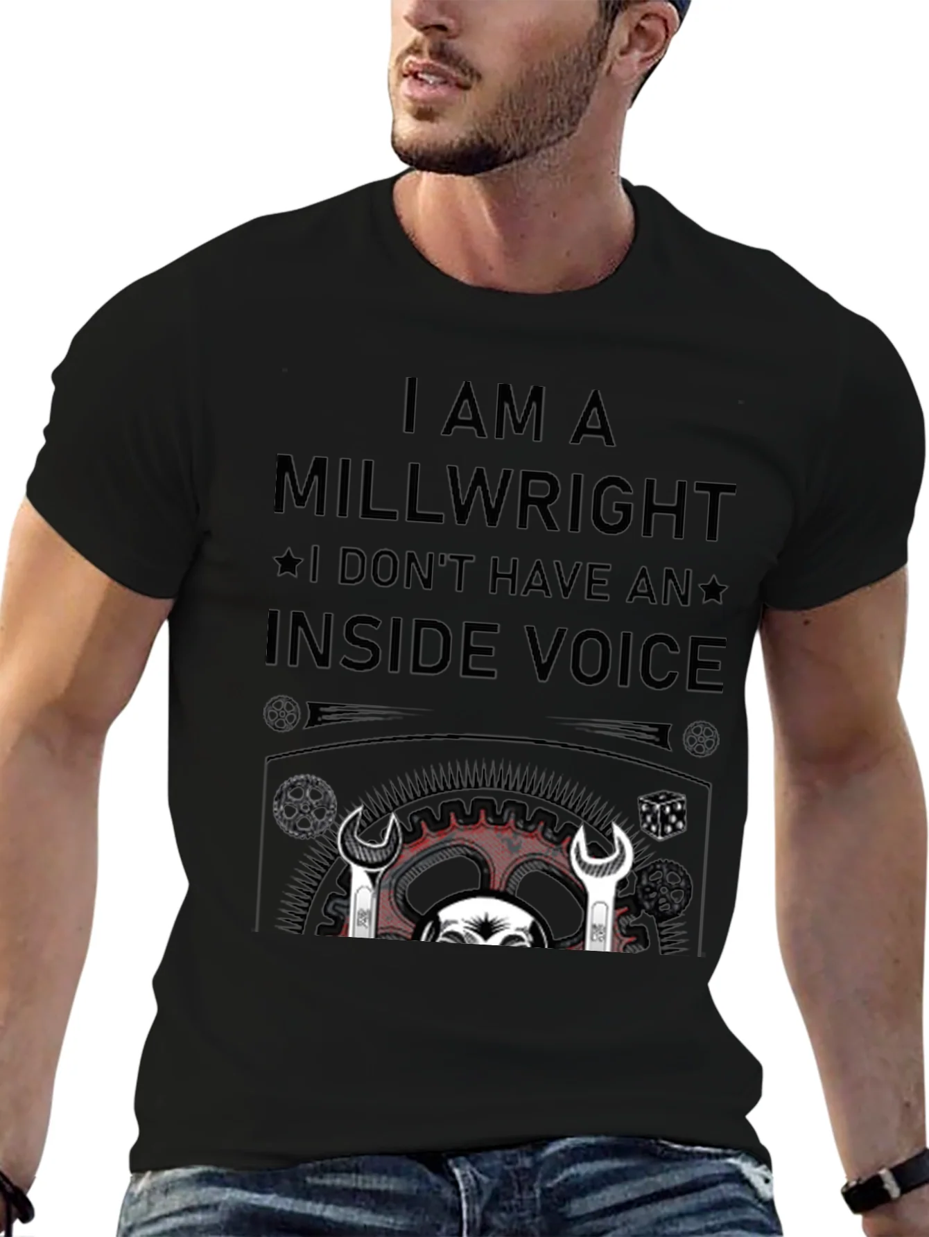 Camiseta Negra Millwright: Sin Voz Interior