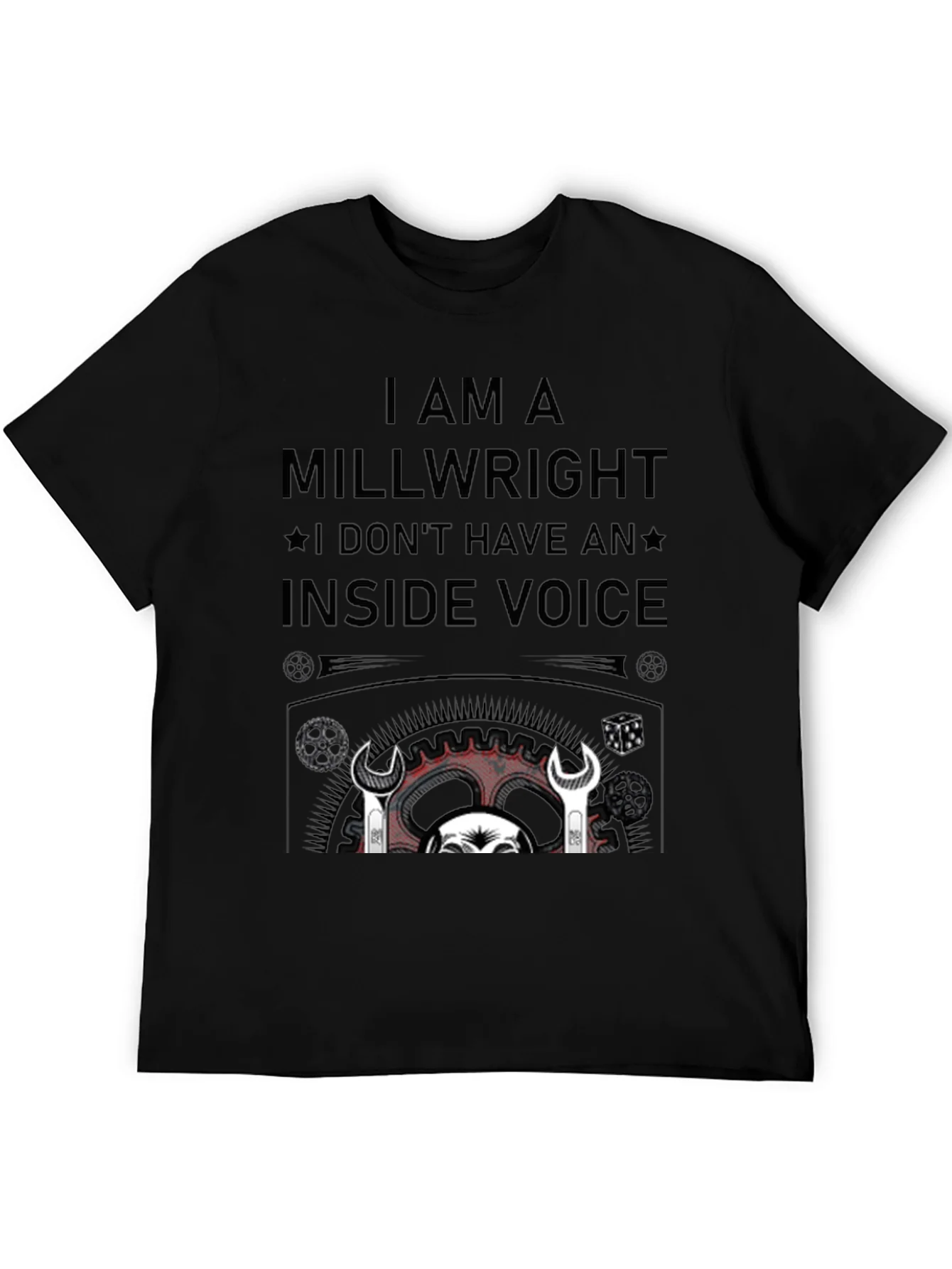Camiseta Negra Millwright: Sin Voz Interior