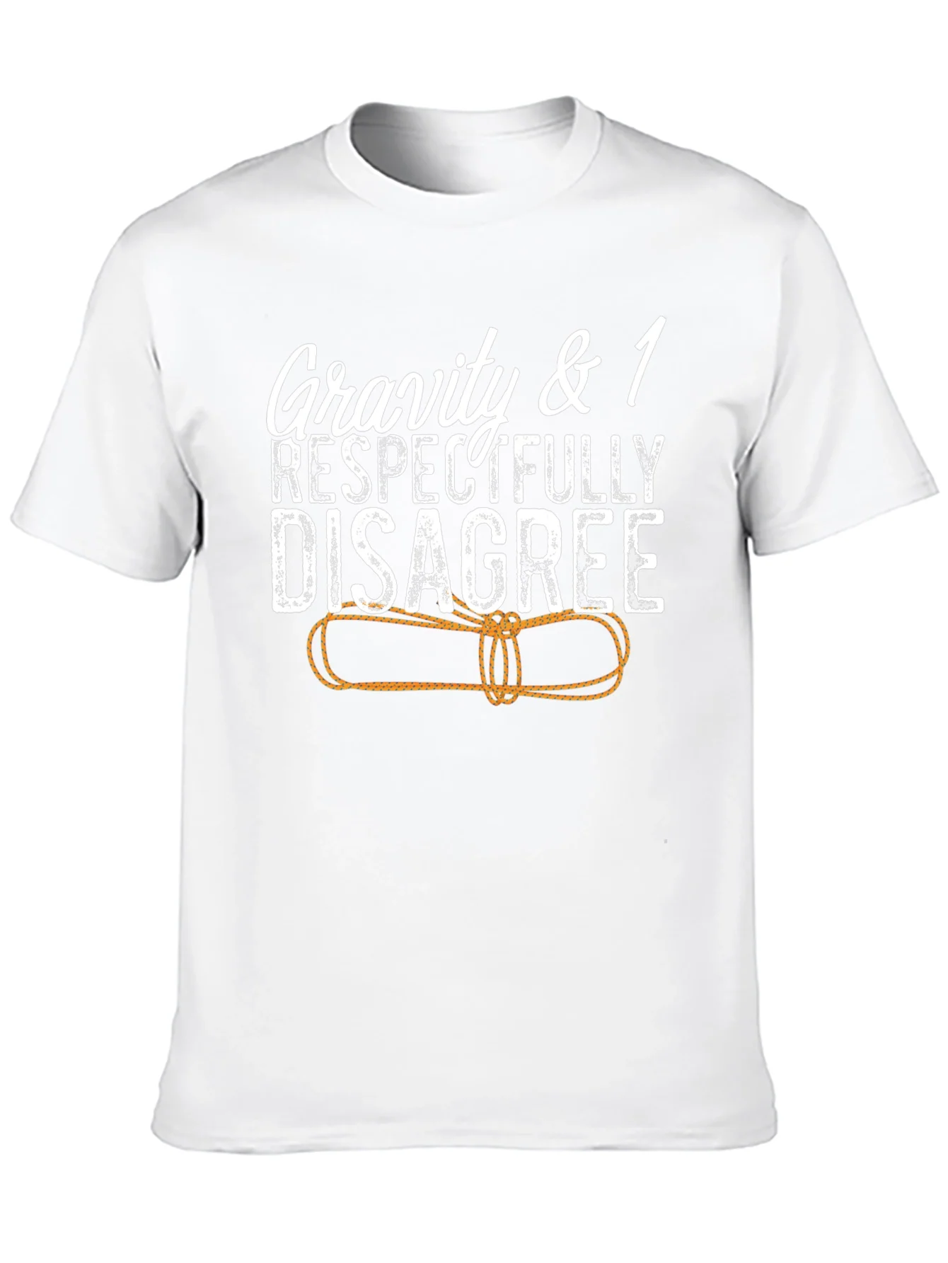 Camiseta Divertida: Gravedad & 1 Respetuosamente en Desacuerdo