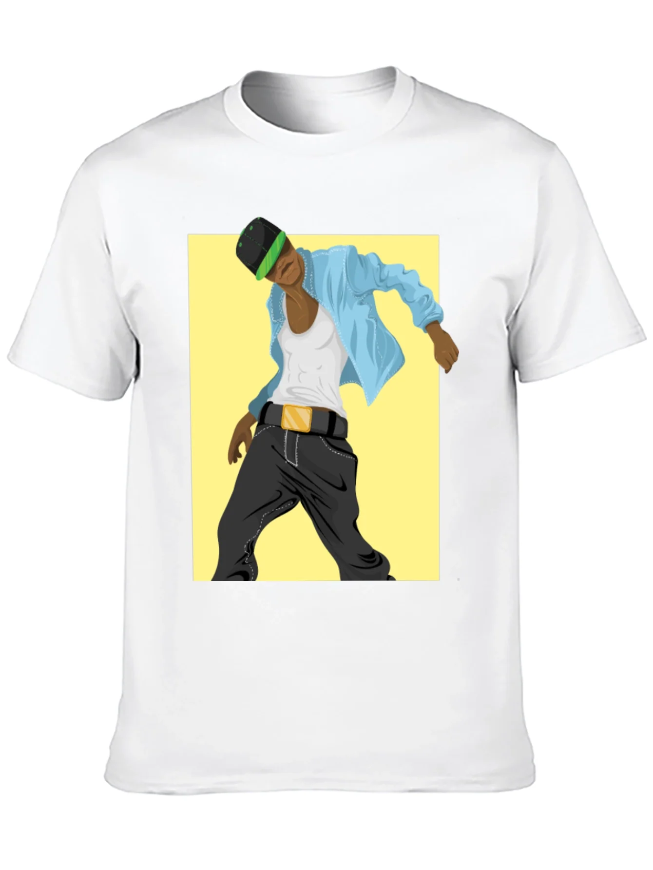 Camiseta Negra con Dise?o Urbano