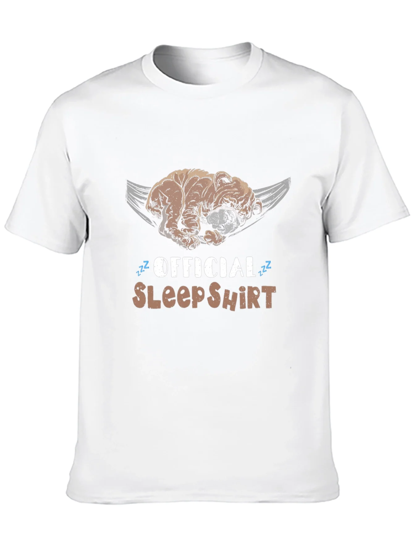 Camiseta de Dormir Oficial con Bulldog Perezoso