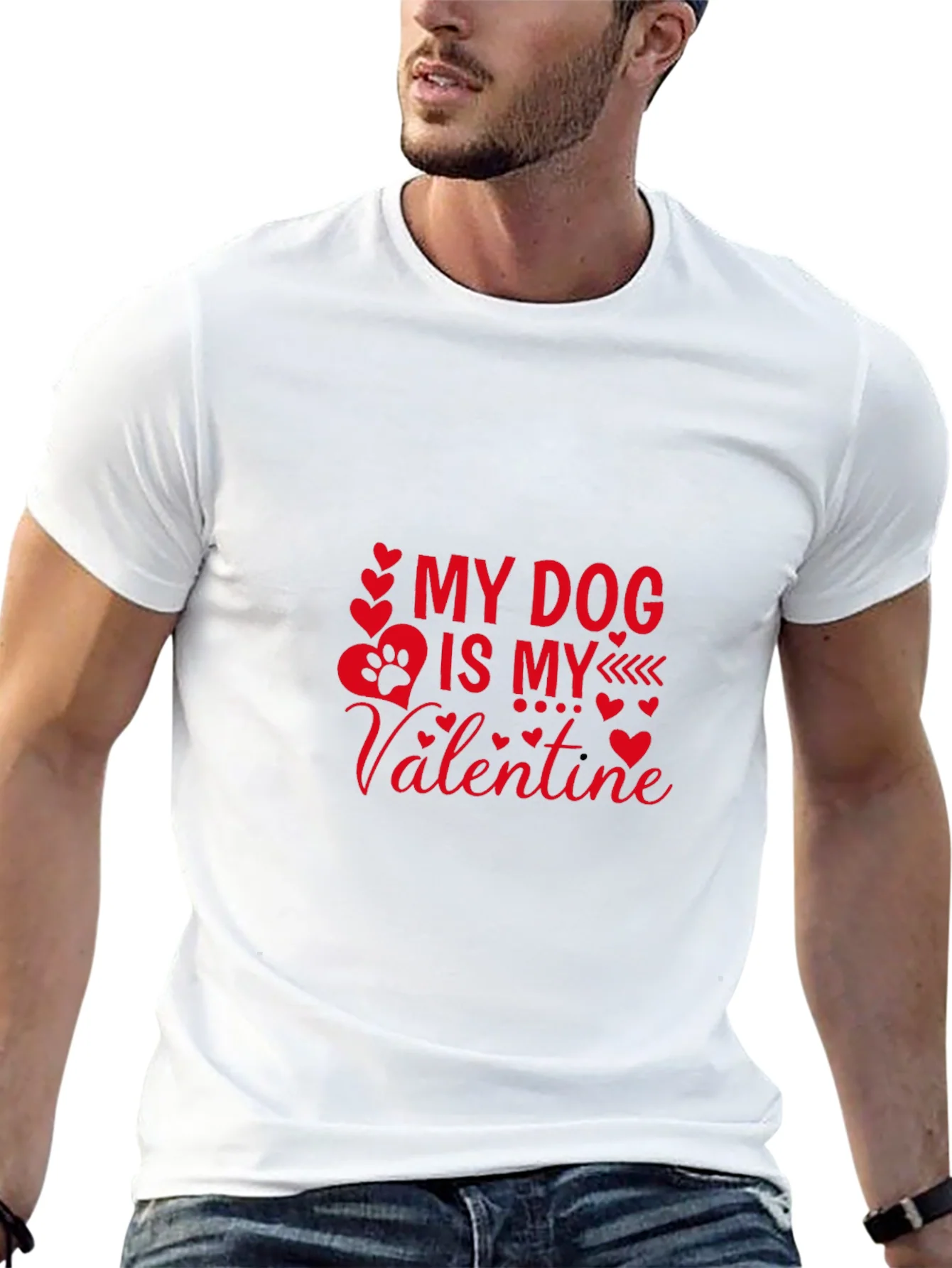 Camiseta Negra Mi Perro es mi Valent¨ªn