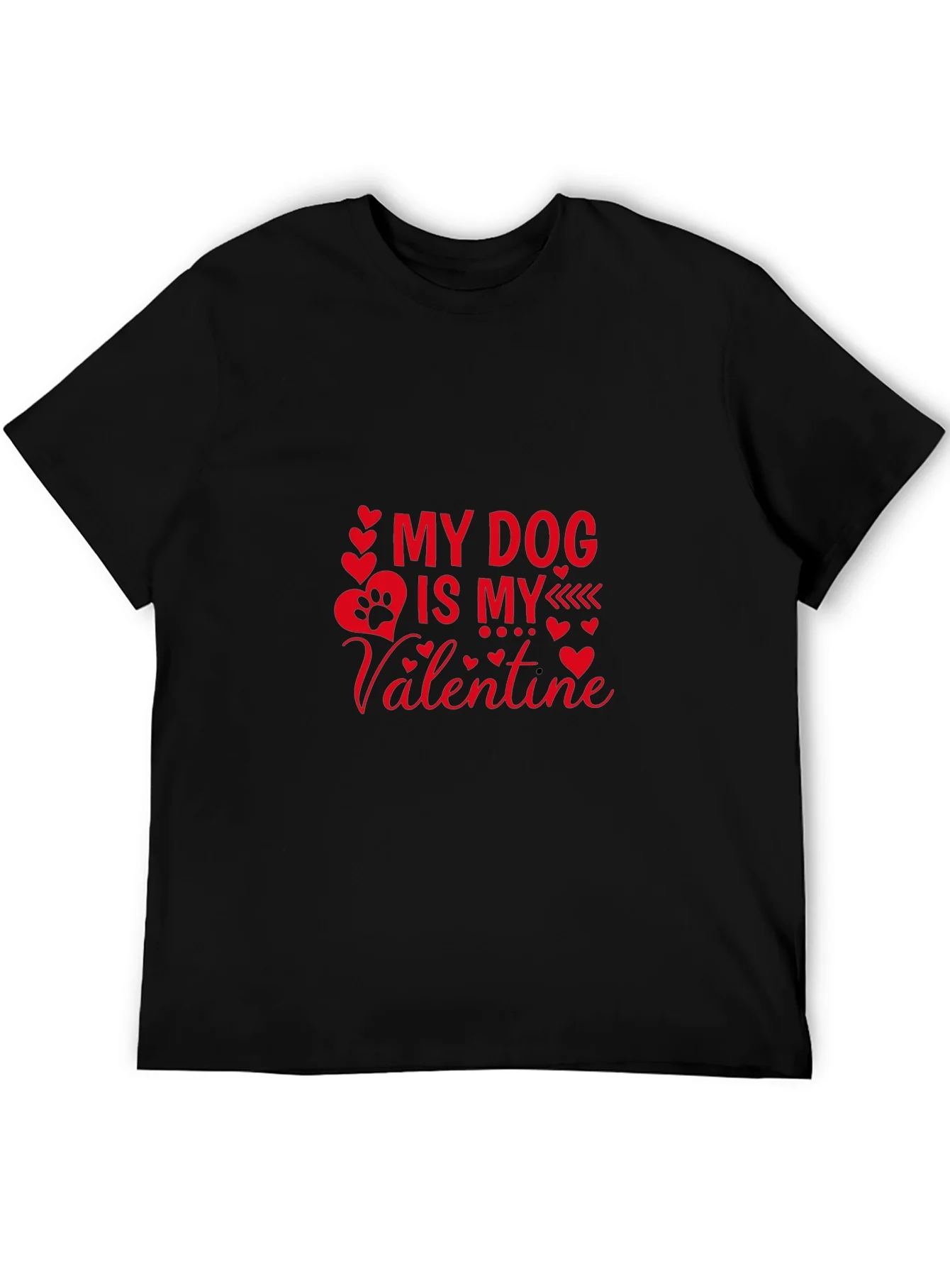 Camiseta Negra Mi Perro es mi Valent¨ªn