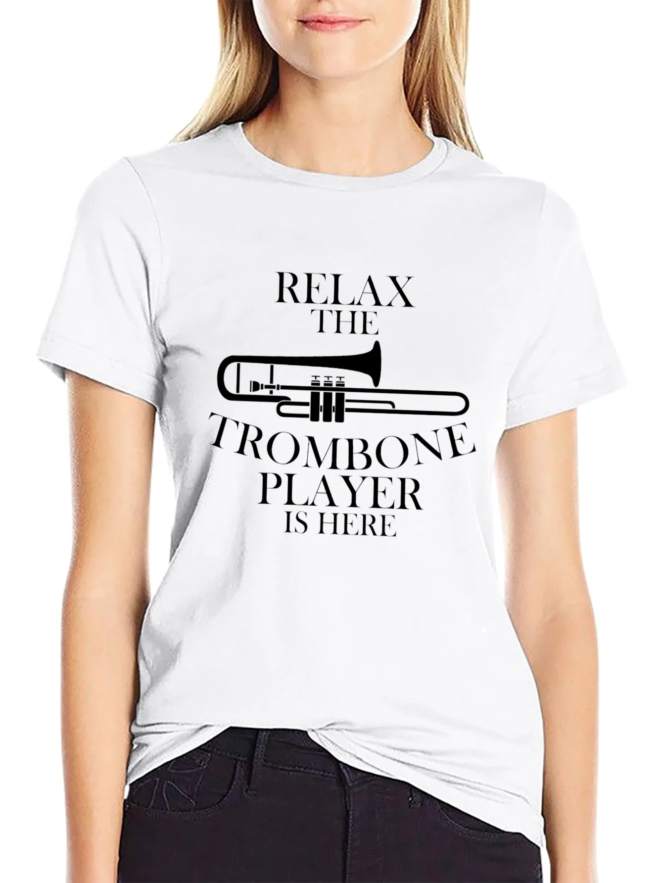 Camiseta Negra Relax Trombone Player