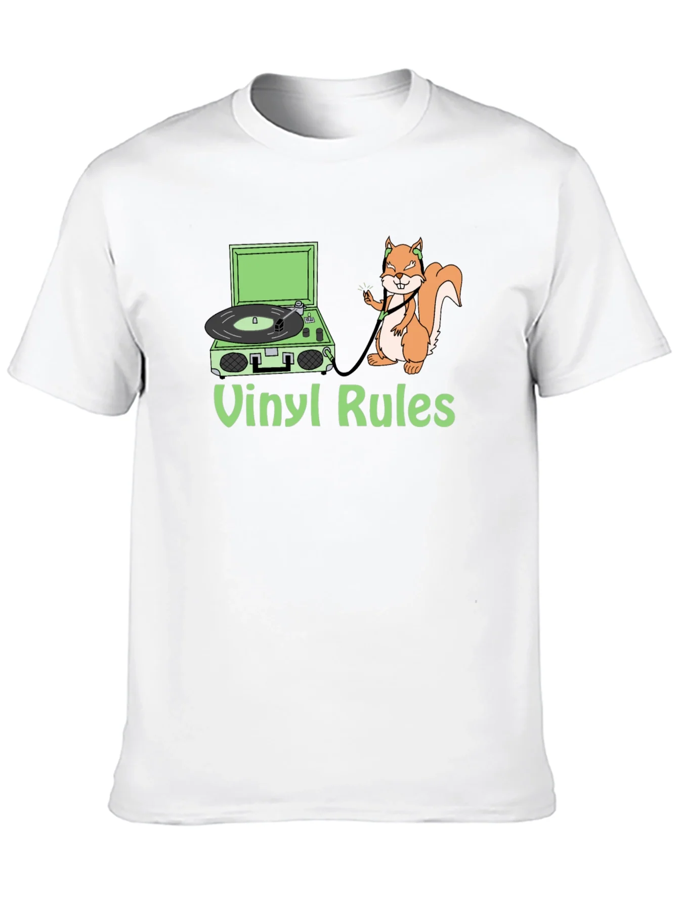 Rebbecca Vinyl Rules Squirrel T-Shirt