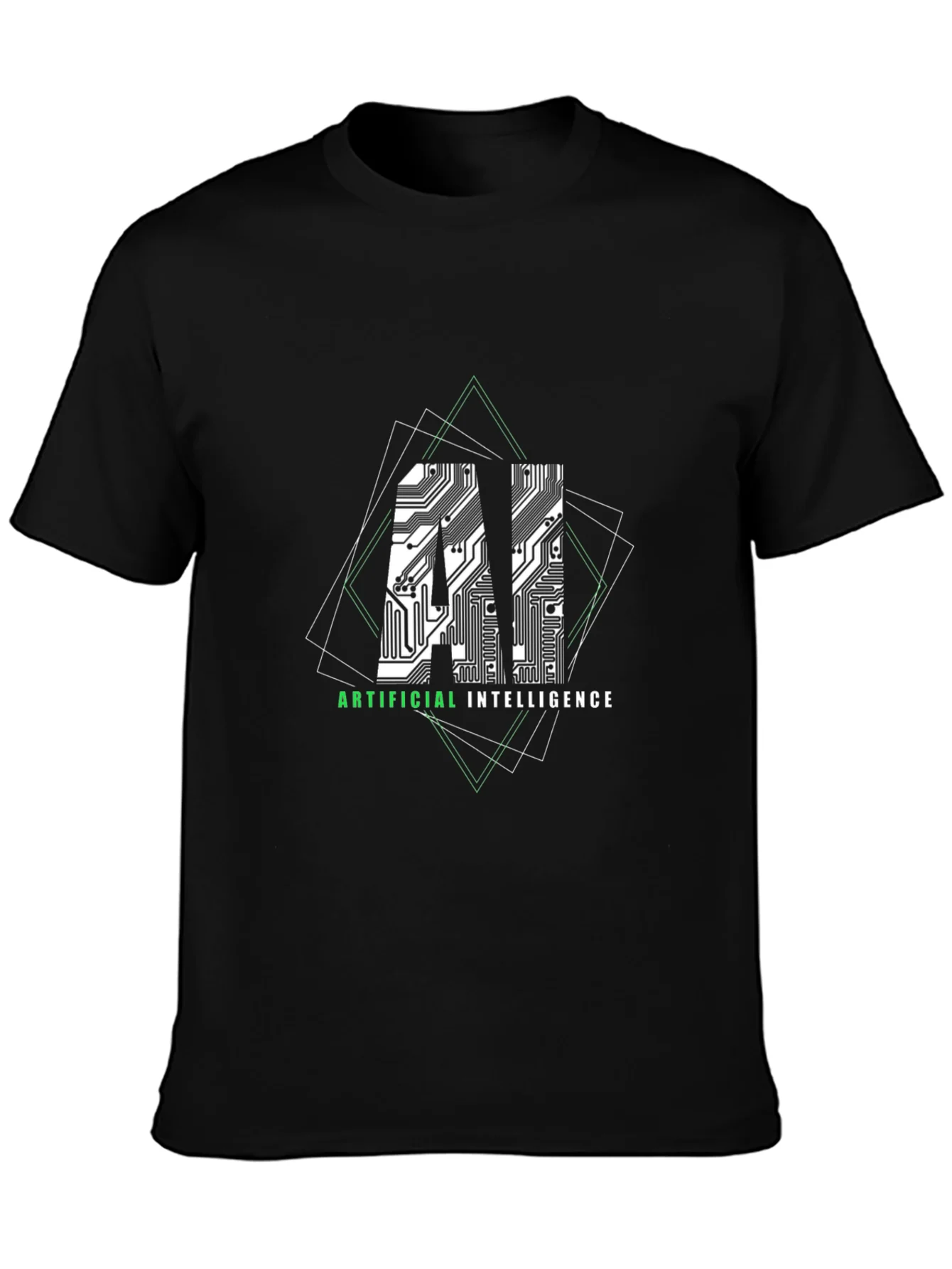 Camiseta Negra IA - Inteligencia Artificial