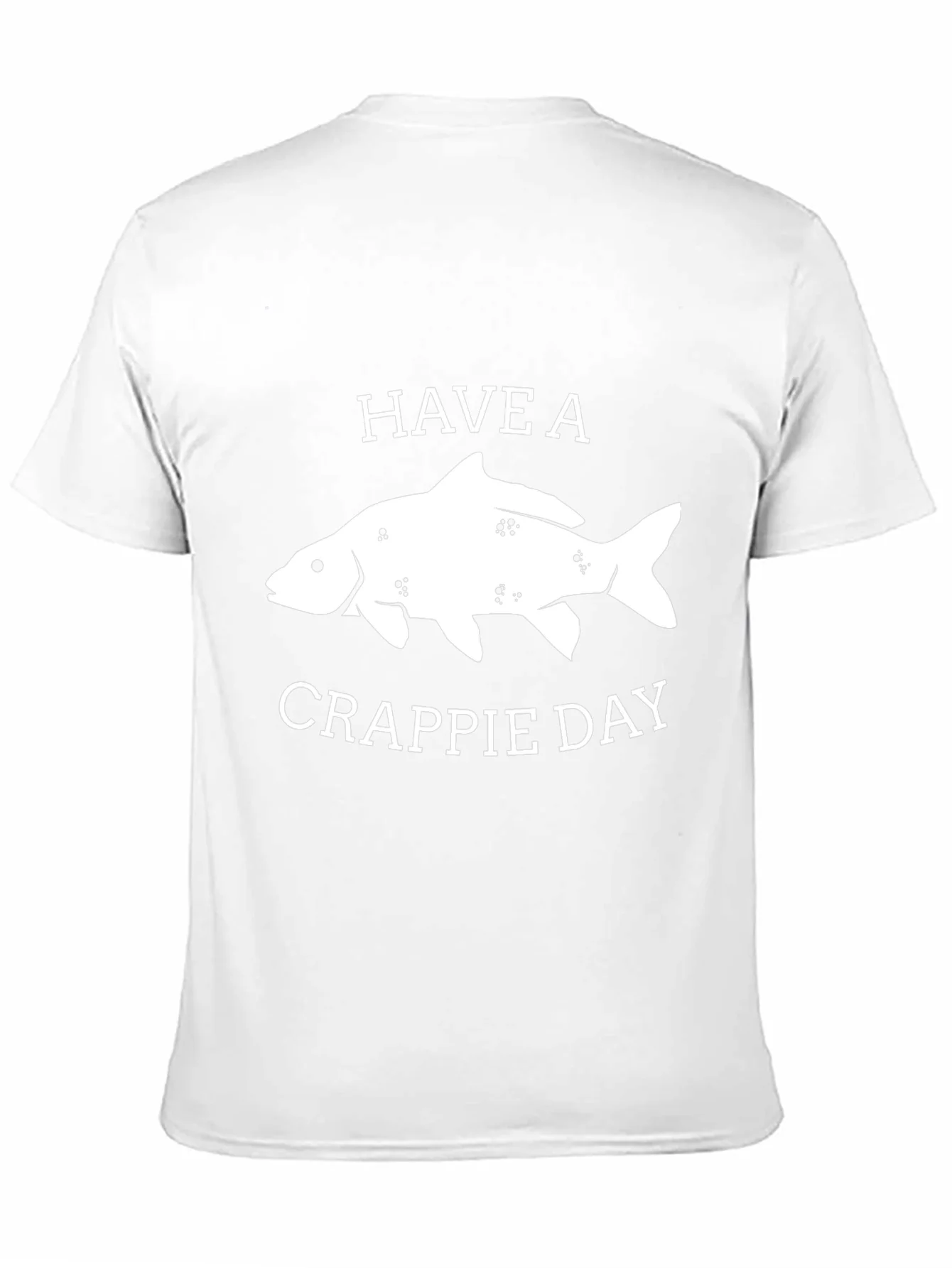 Camiseta Negra Have a Crappie Day Pesca