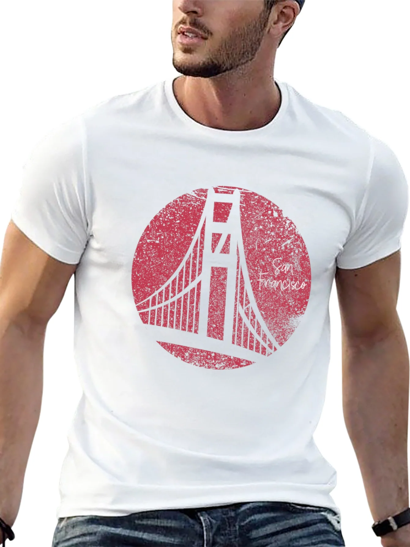 Rebbecca San Francisco Bridge Graphic T-Shirt - Black