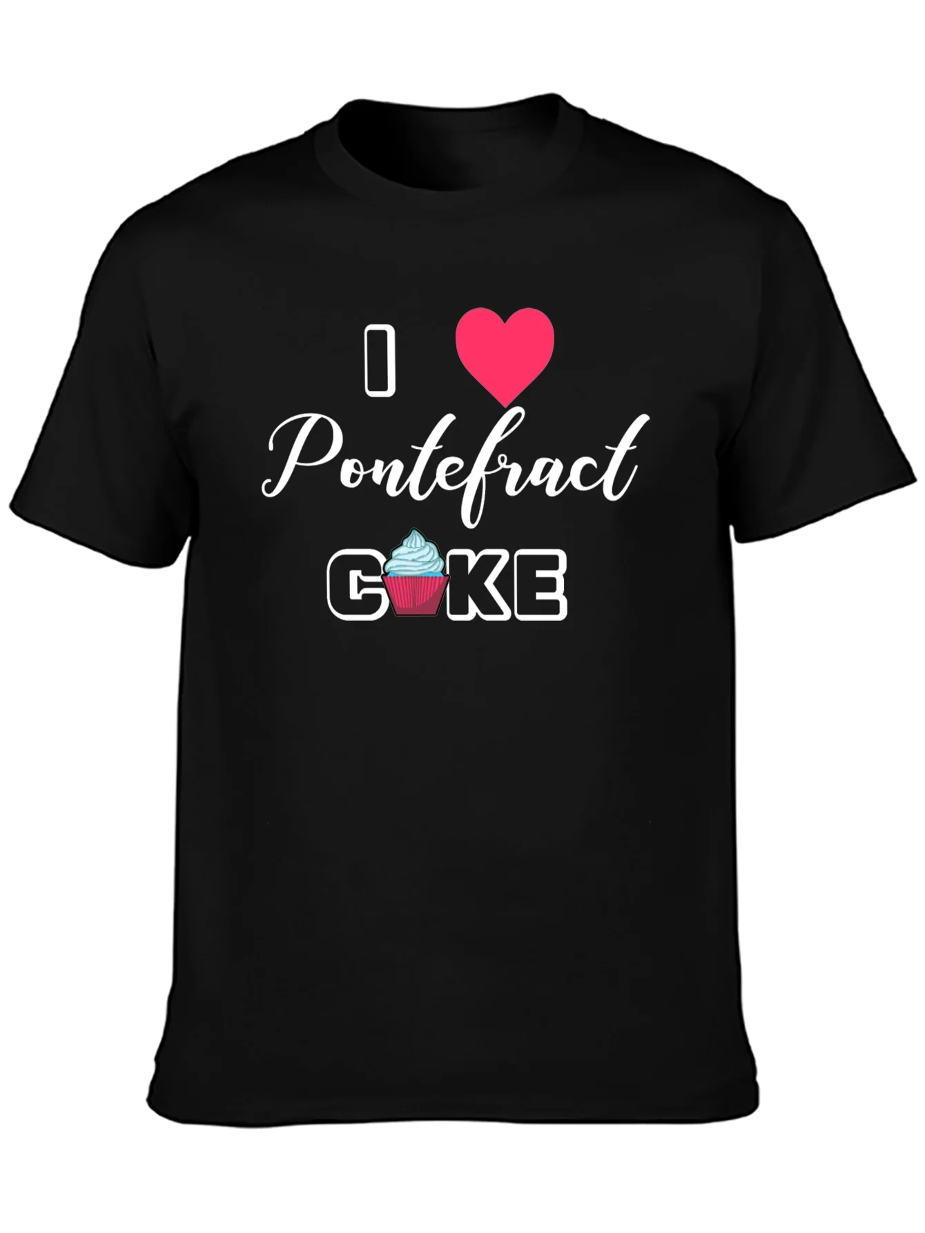 Camiseta Negra I Love Pontefract Cake