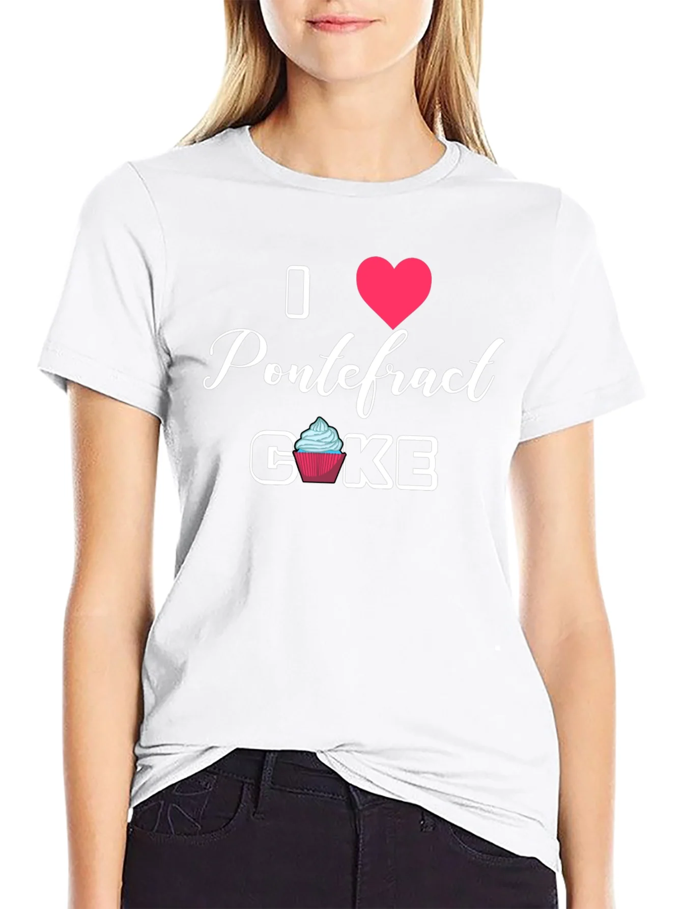 Camiseta Negra I Love Pontefract Cake