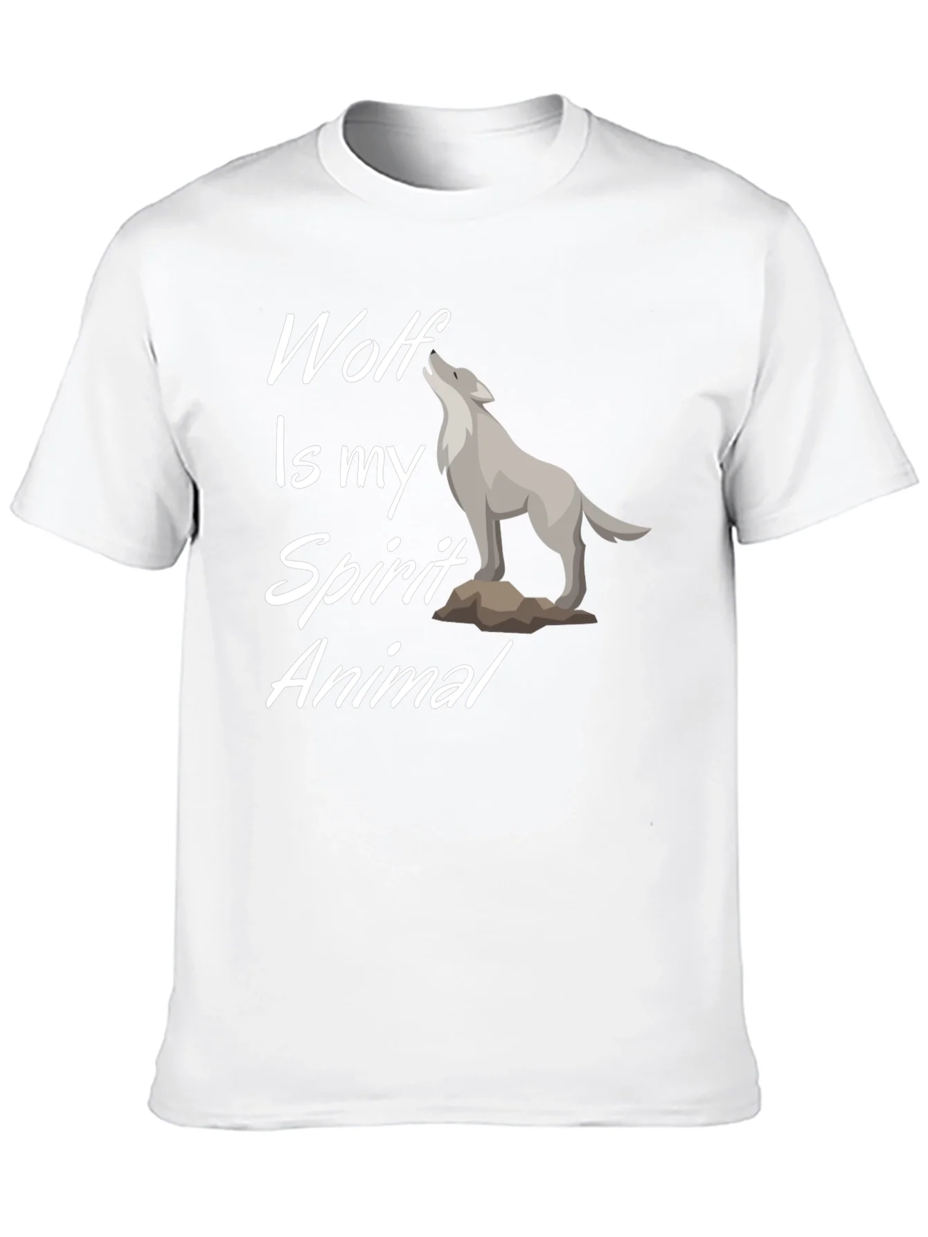 Camiseta Negra Wolf Is My Spirit Animal