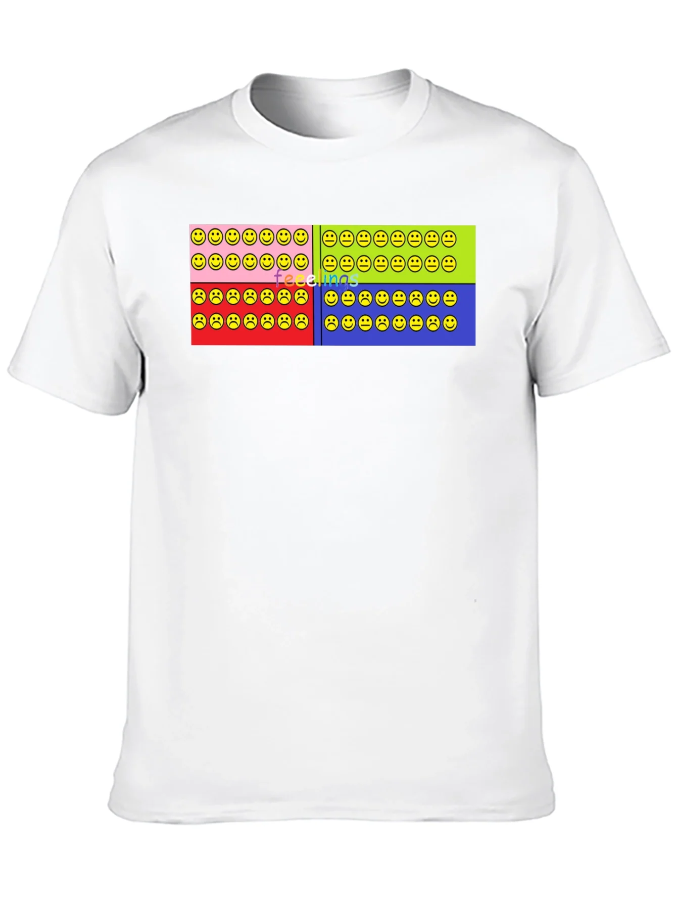 Rebbecca Feelings Smiley Face T-Shirt Graphic Design