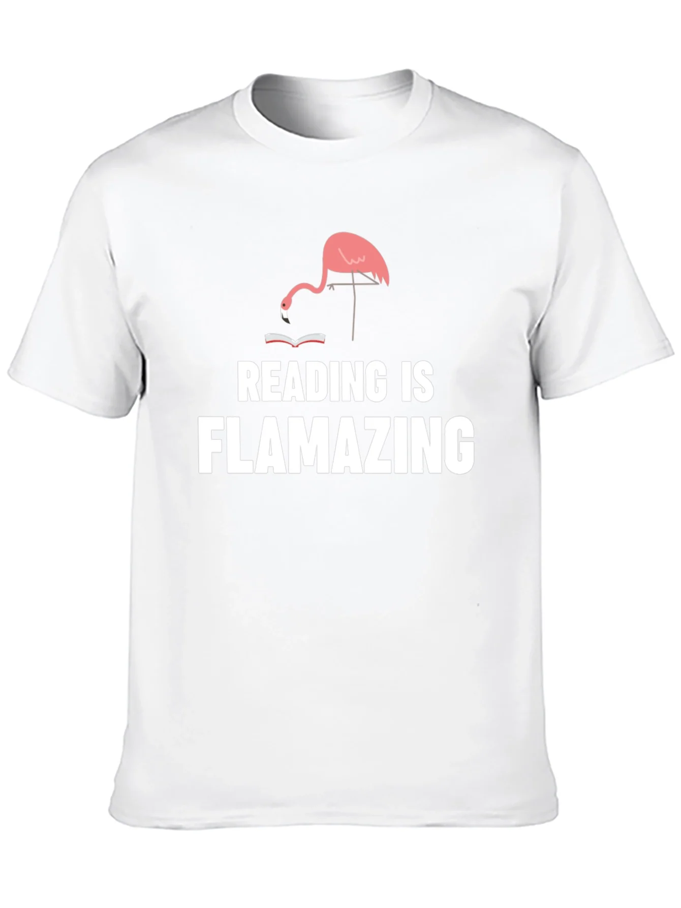 Camiseta Negra Flamenco Lector - ?Flamazing!