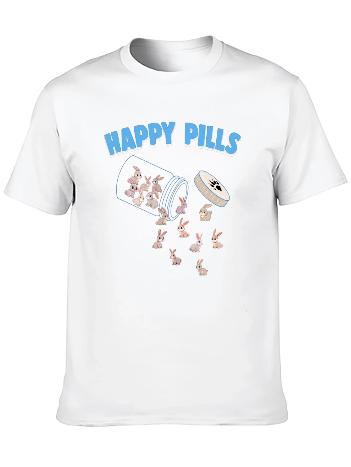 Camiseta P¨ªldoras de Felicidad con Conejos