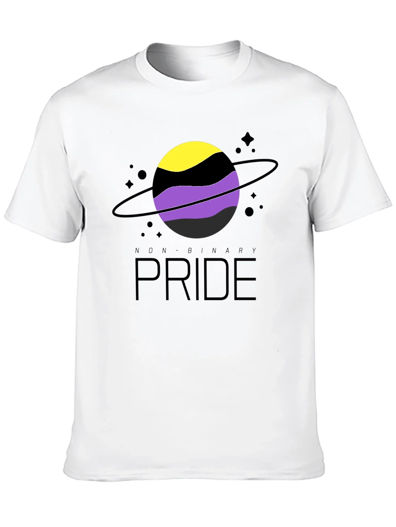 Camiseta Orgullo No Binario Dise?o Planeta