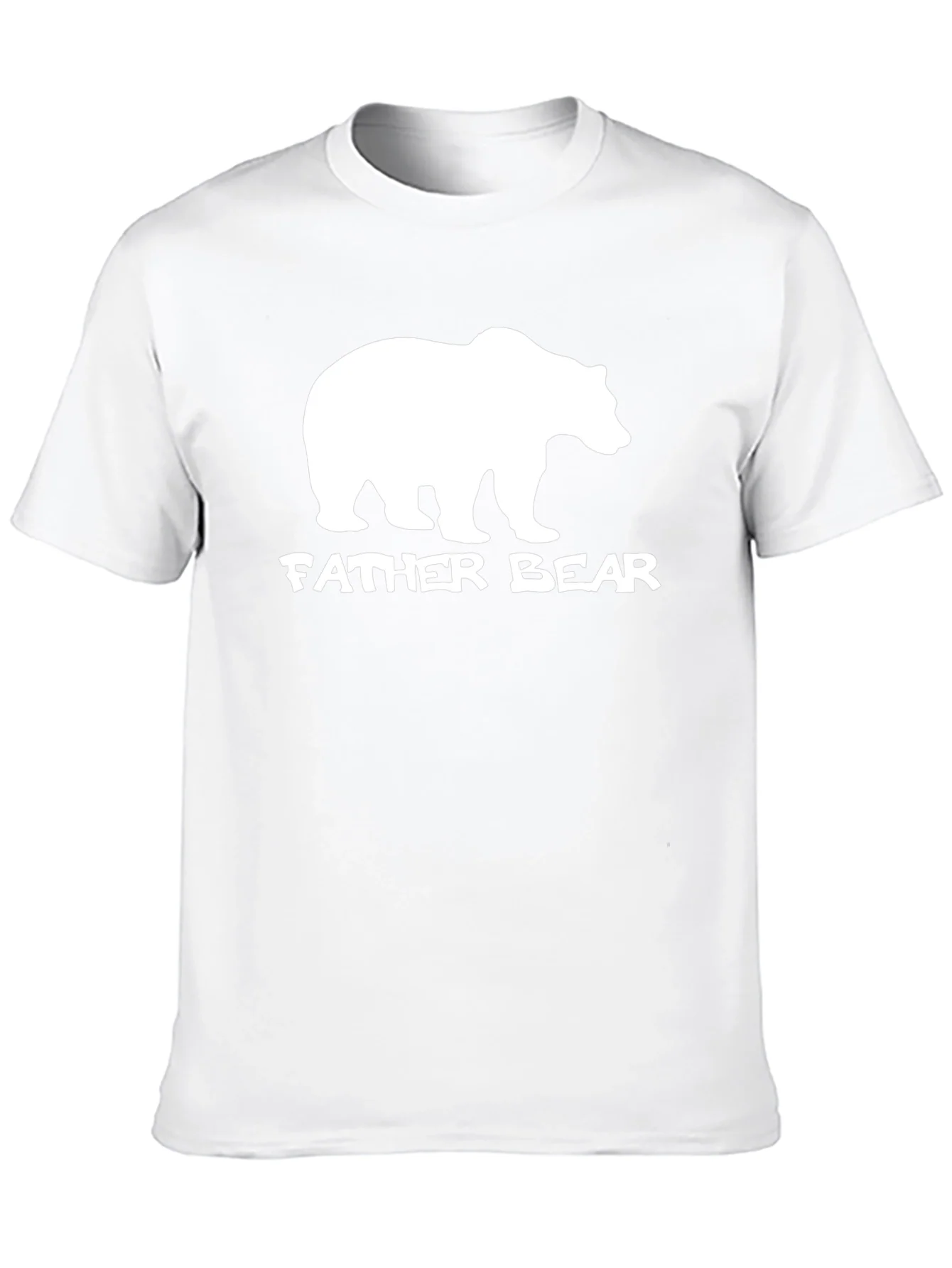 Camiseta Negra Father Bear Algod¨®n Suave