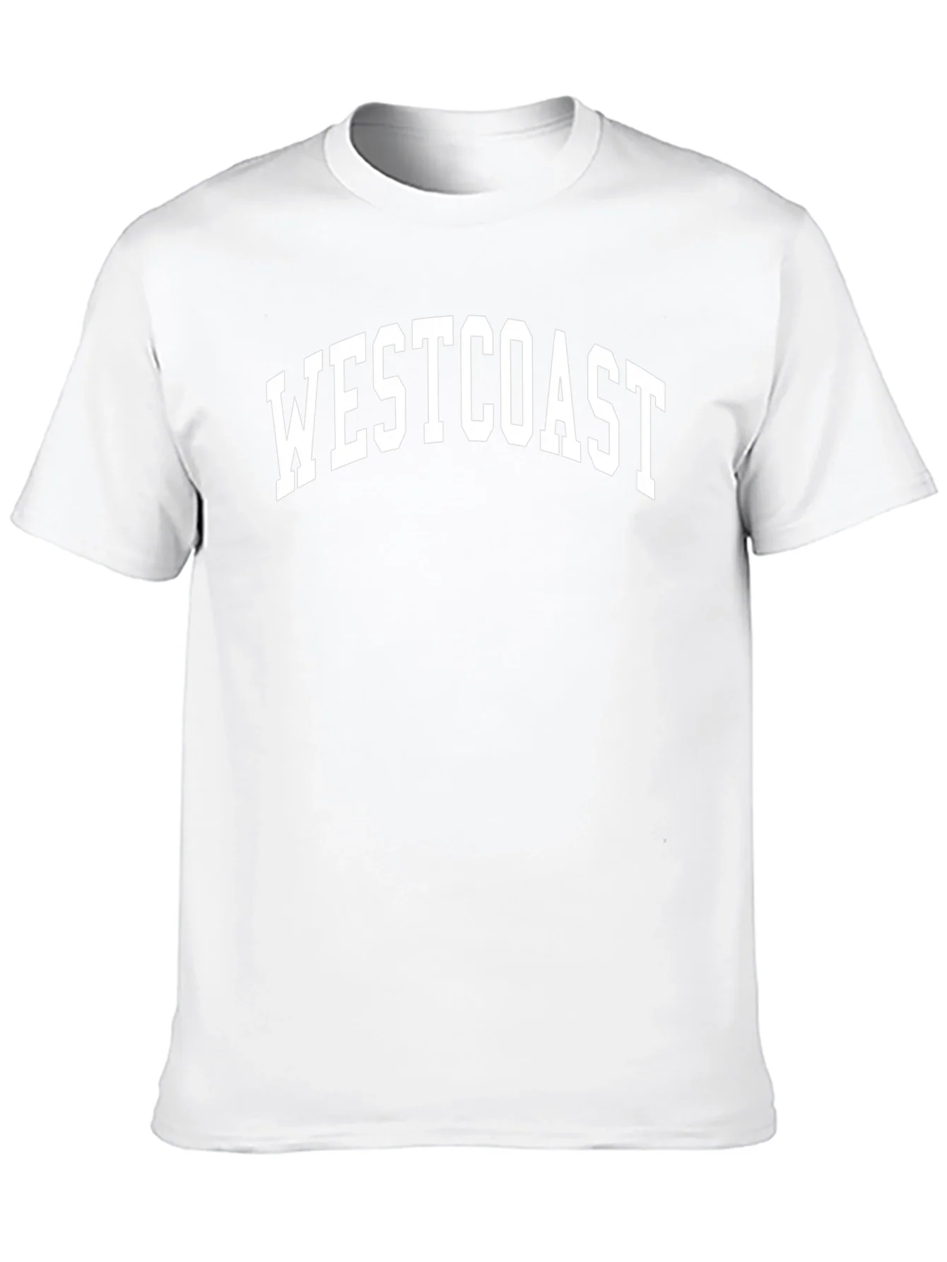 Camiseta Negra Westcoast Estilo Universitario