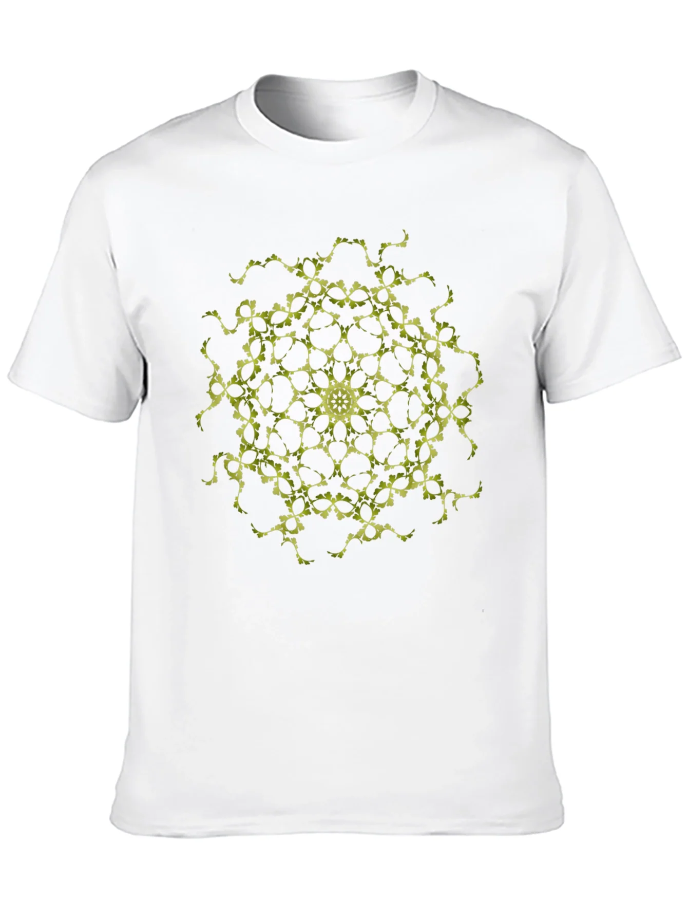 Camiseta Negra con Dise?o Mandala Geom¨¦trico