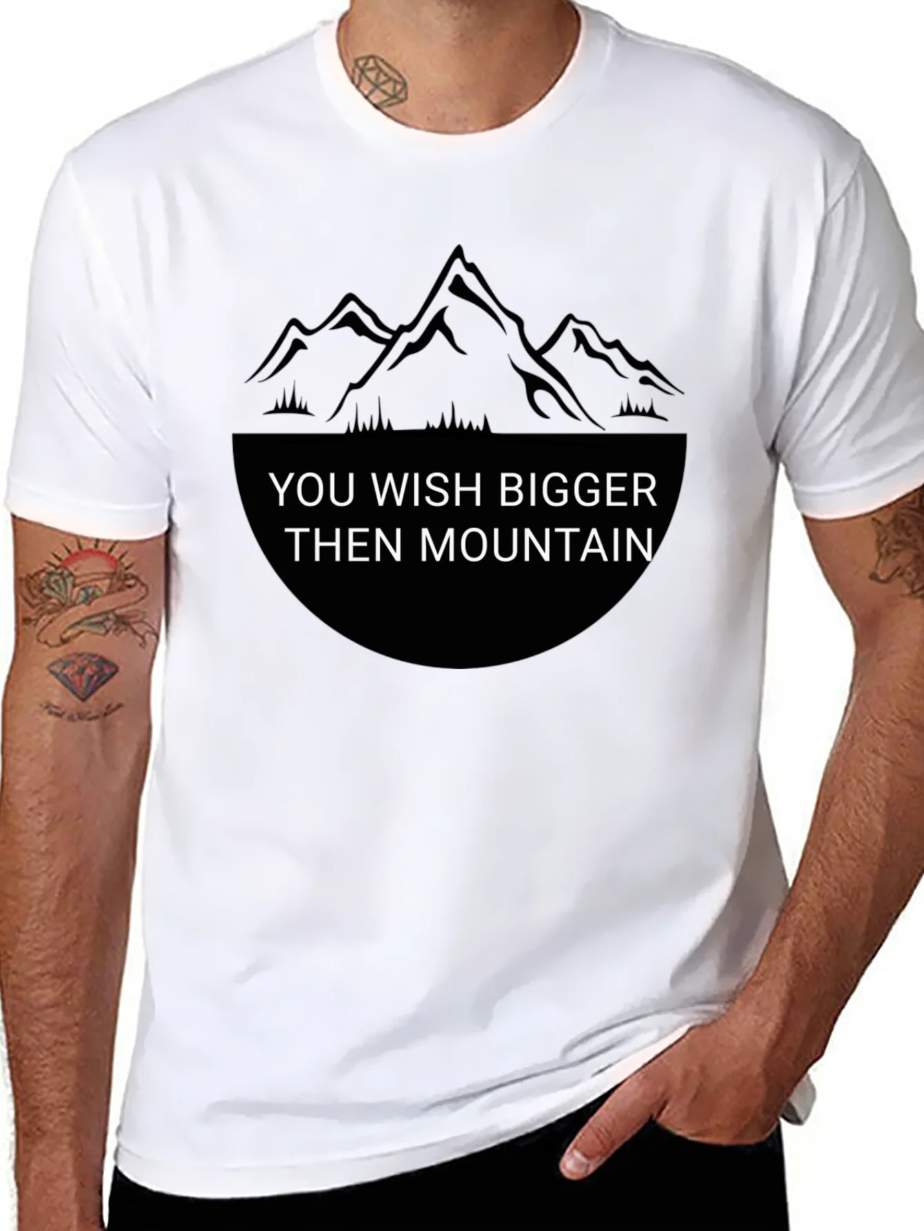 Rebbecca Mountain Wish Graphic Tee - Black