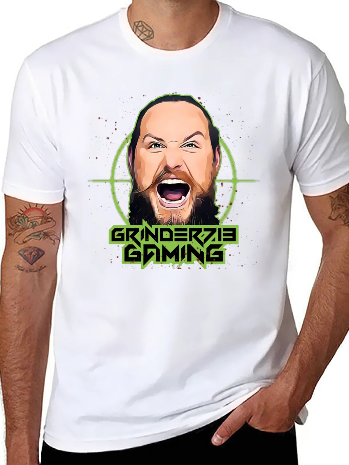 Camiseta Grinderzie Gaming Negra Unisex