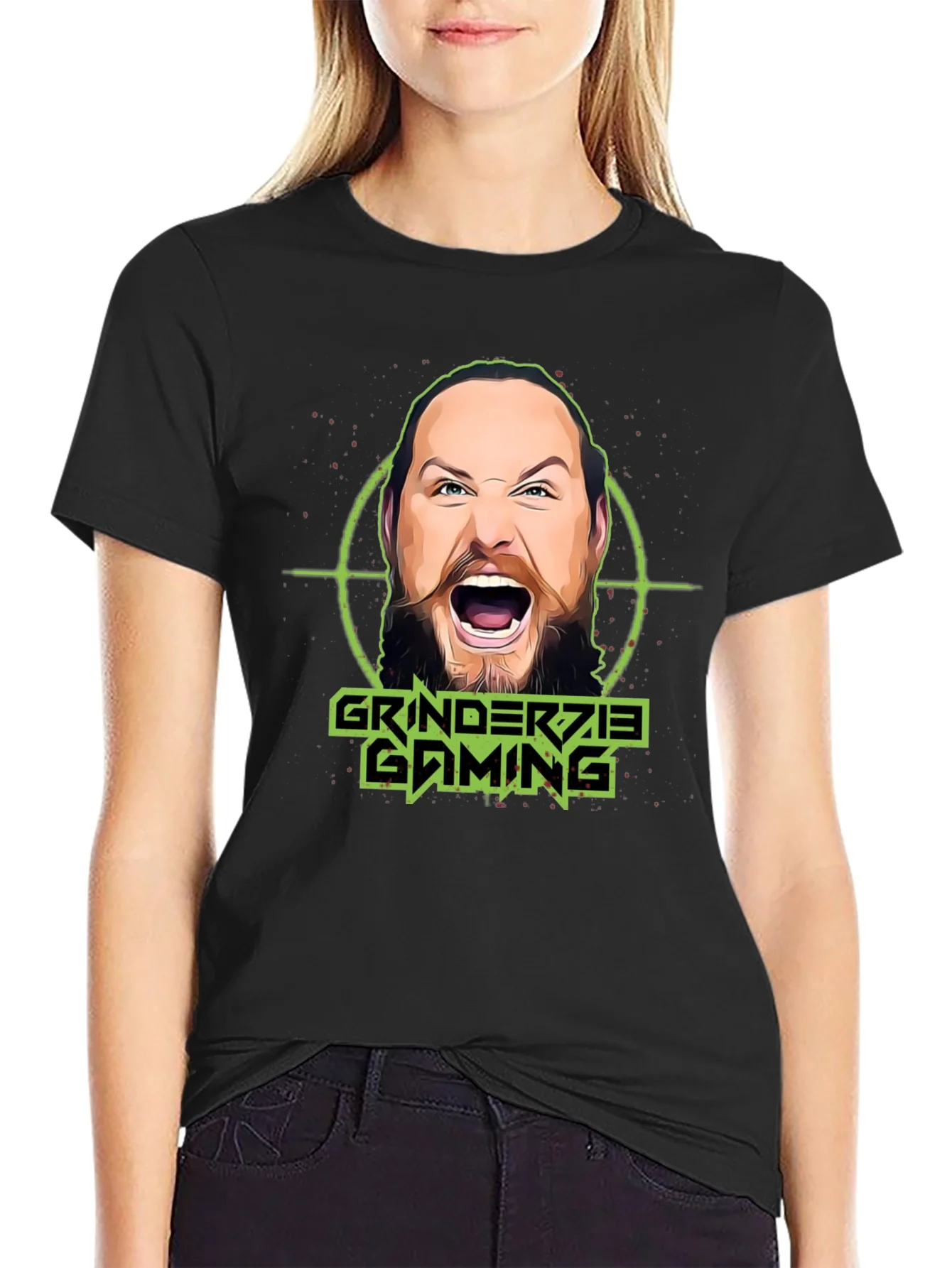 Camiseta Grinderzie Gaming Negra Unisex
