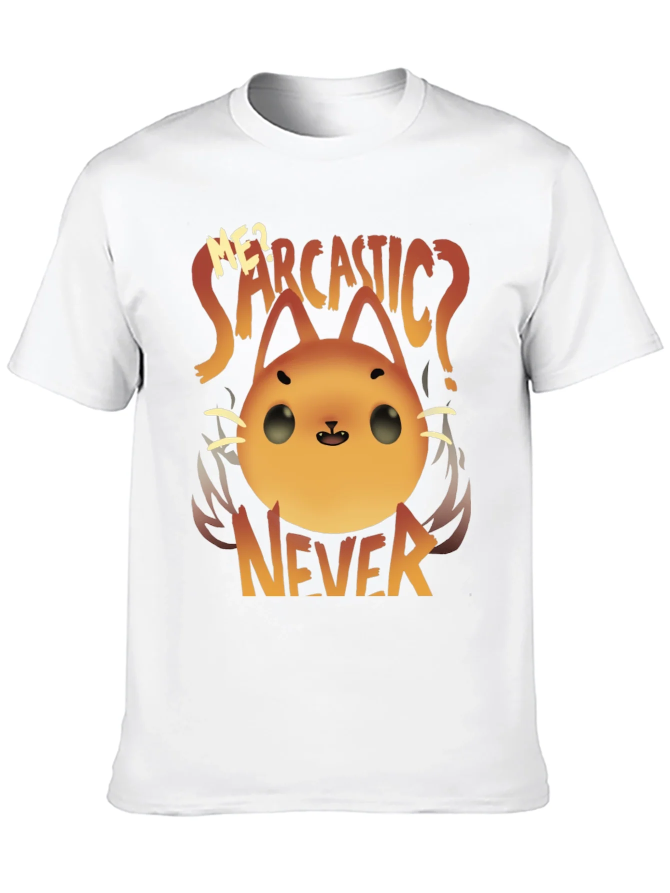 Camiseta Negra con Dise?o de Gato Sarc¨¢stico
