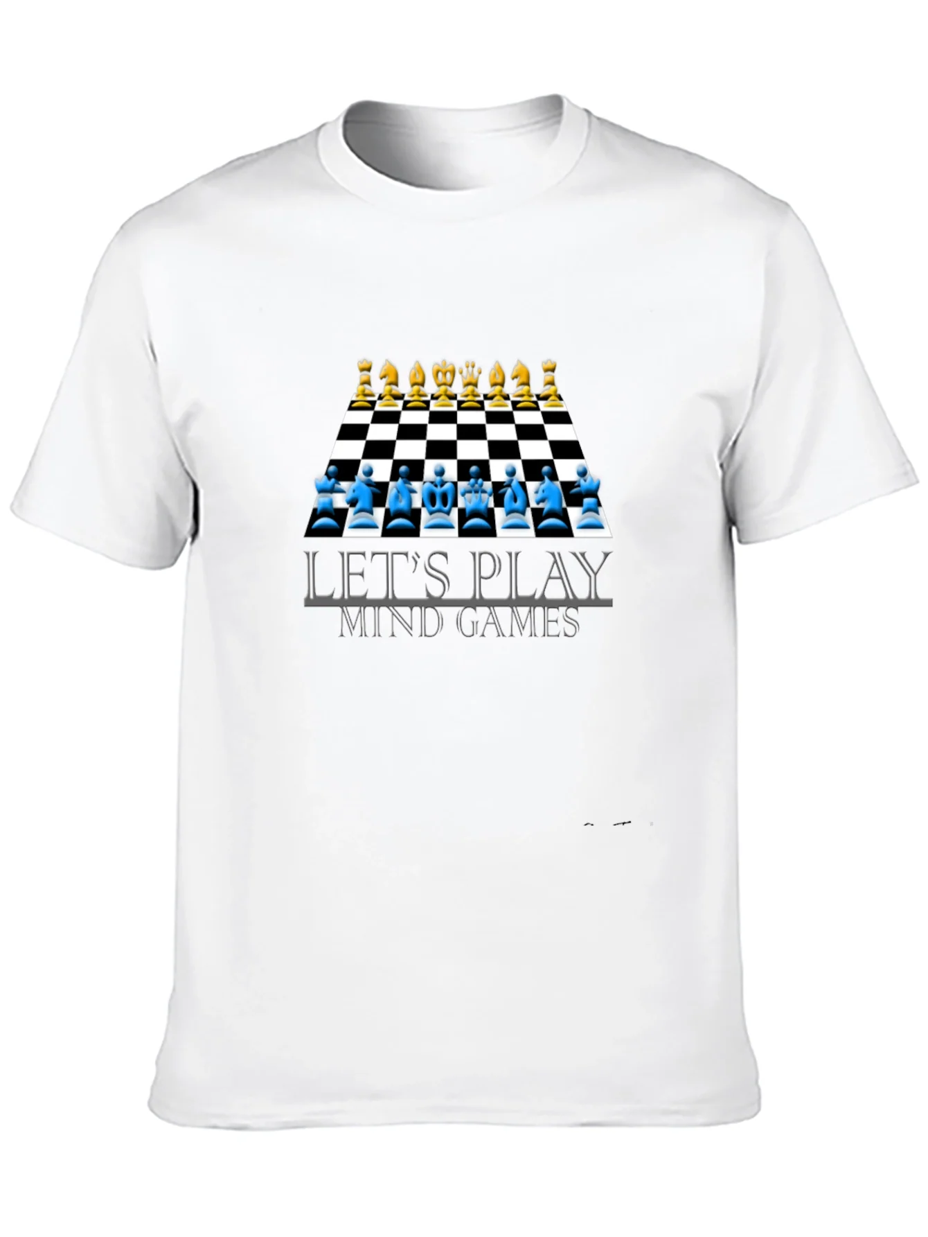 Camiseta Negra Ajedrez Juegos Mentales