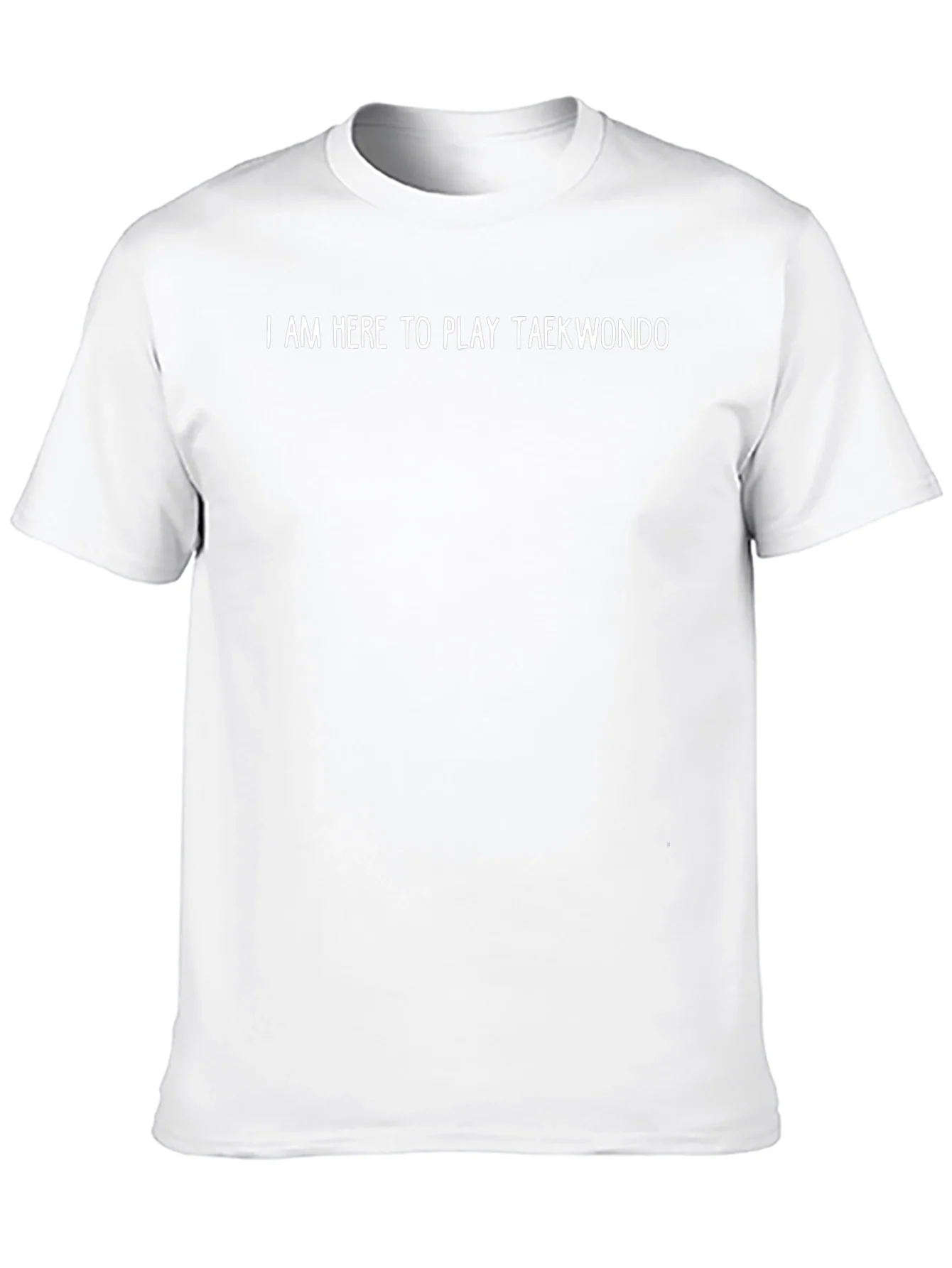 Camiseta Negra con Texto Taekwondo