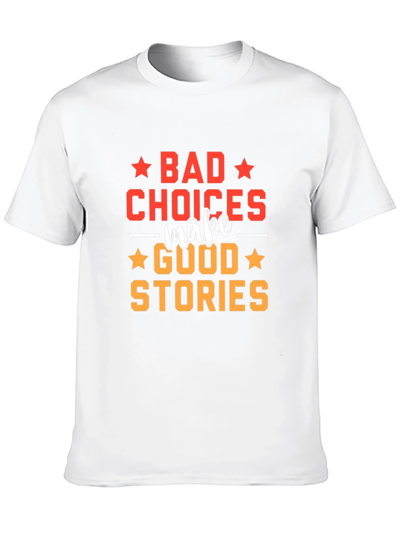 Camiseta Negra: Malas Decisiones Buenas Historias