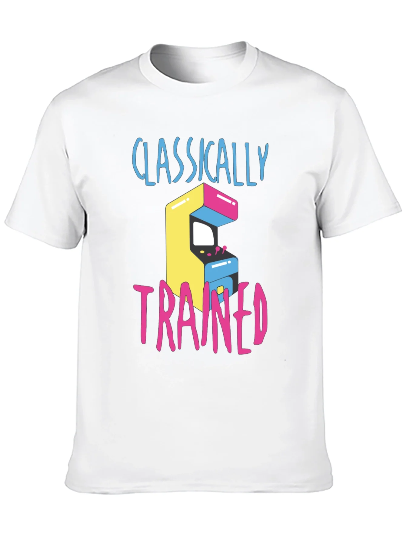 Camiseta Cl¨¢sica con Dise?o Arcade Retro