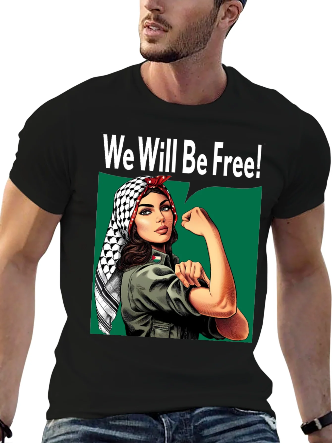 Camiseta Negra We Will Be Free!