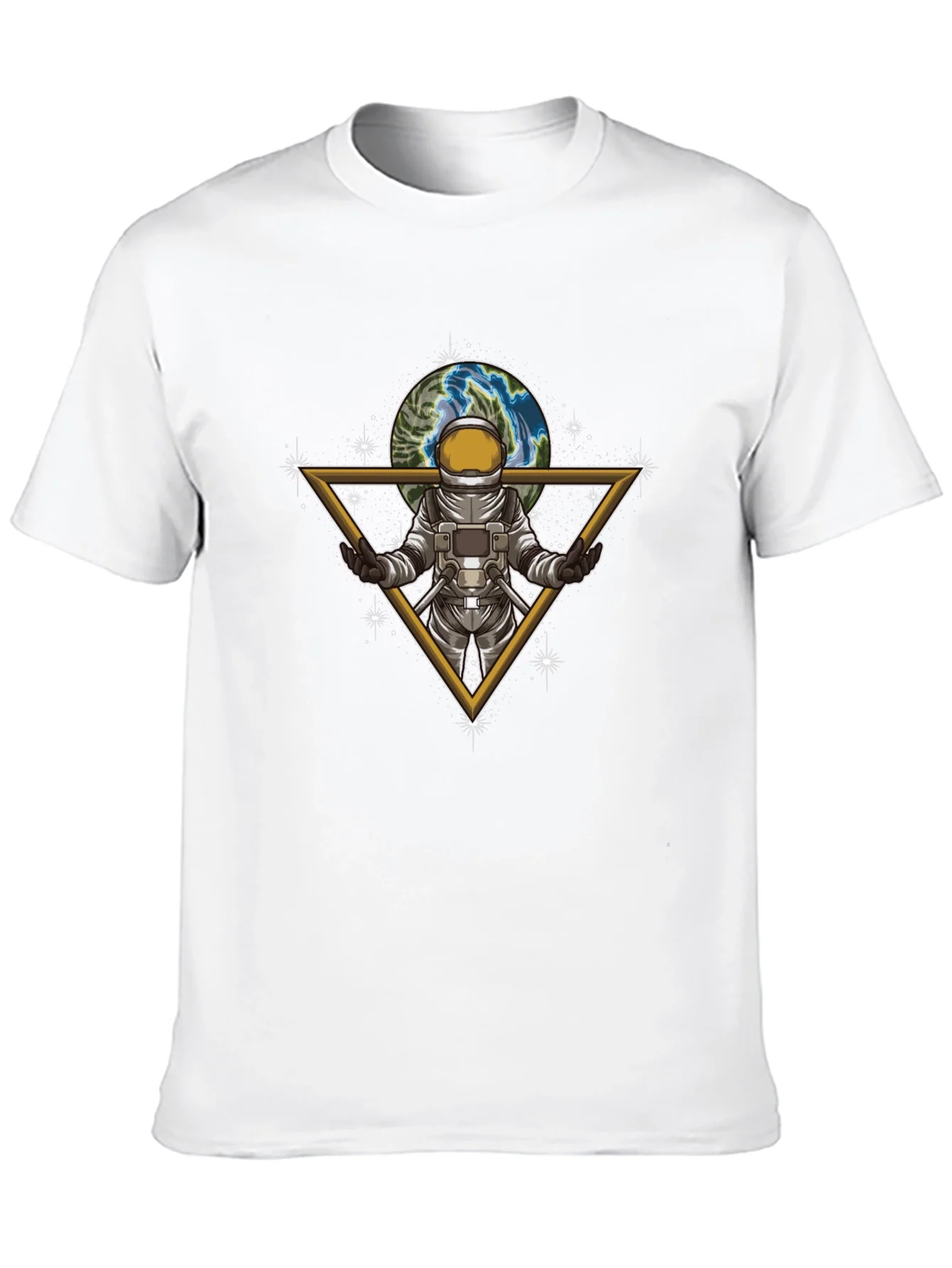 Rebbecca Astronaut Earth Graphic Tee - Stylish Space Design