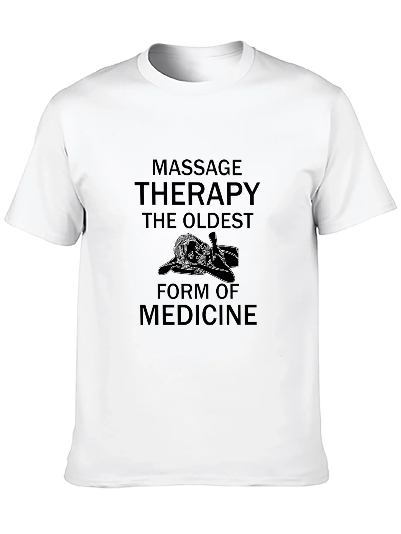 Camiseta Negra: Masaje Terapia la Medicina Ancestral