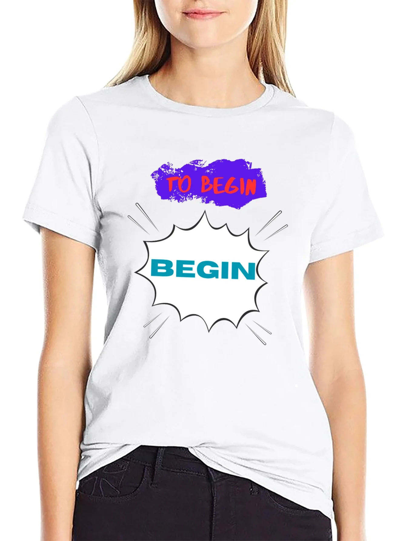 Camiseta Negra Hombre - Dise?o To Begin