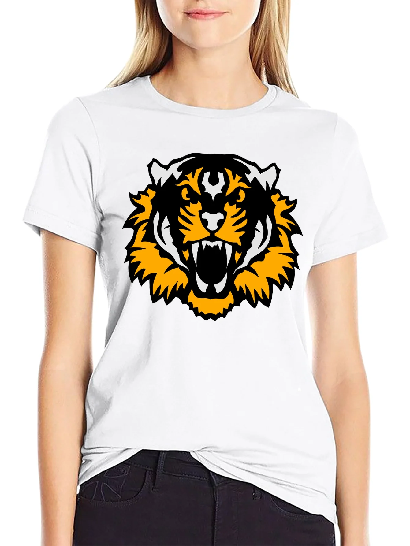 Rebbecca Tiger Graphic T-Shirt - Black