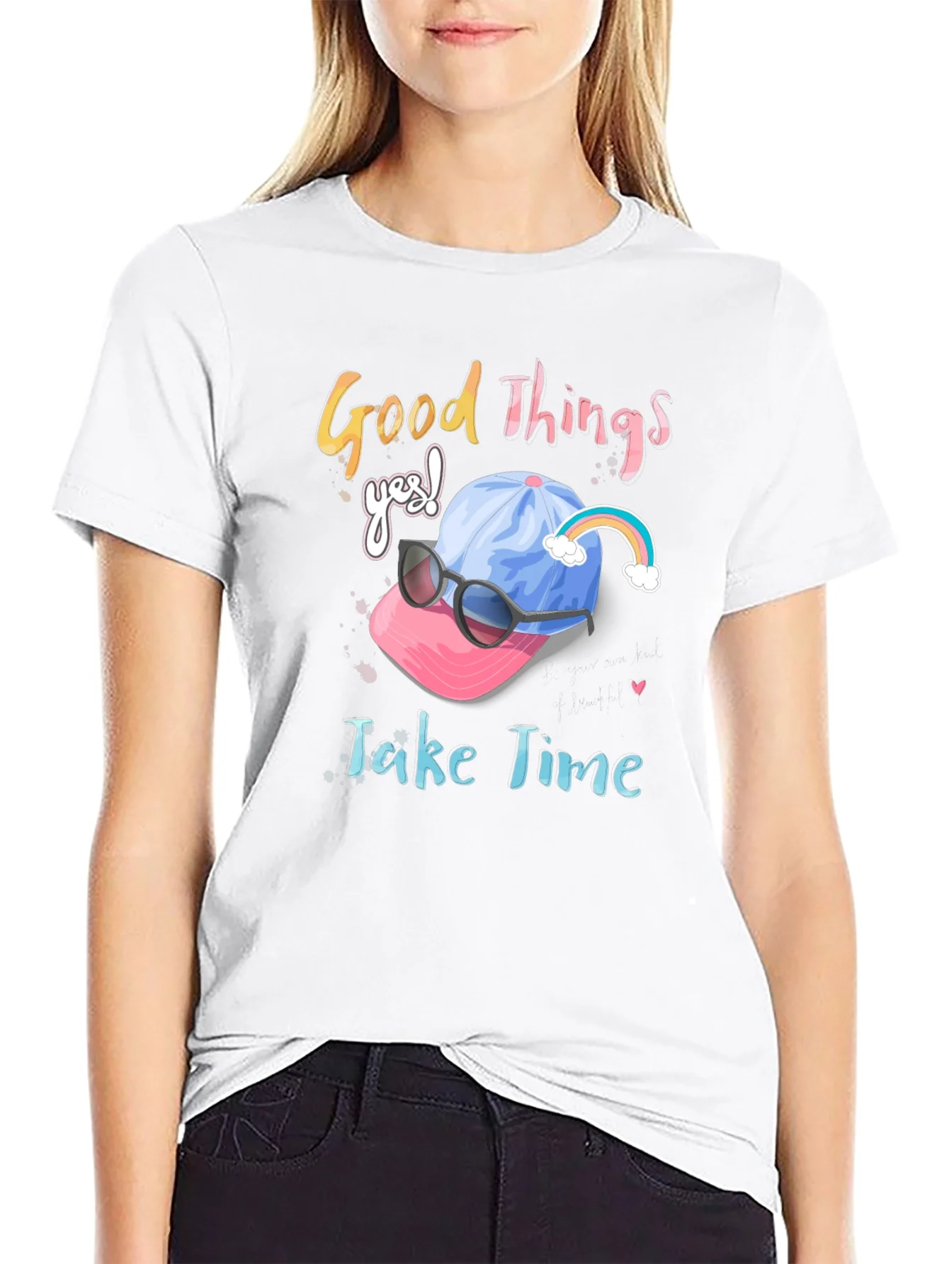 Rebbecca Good Things Take Time Graphic Tee