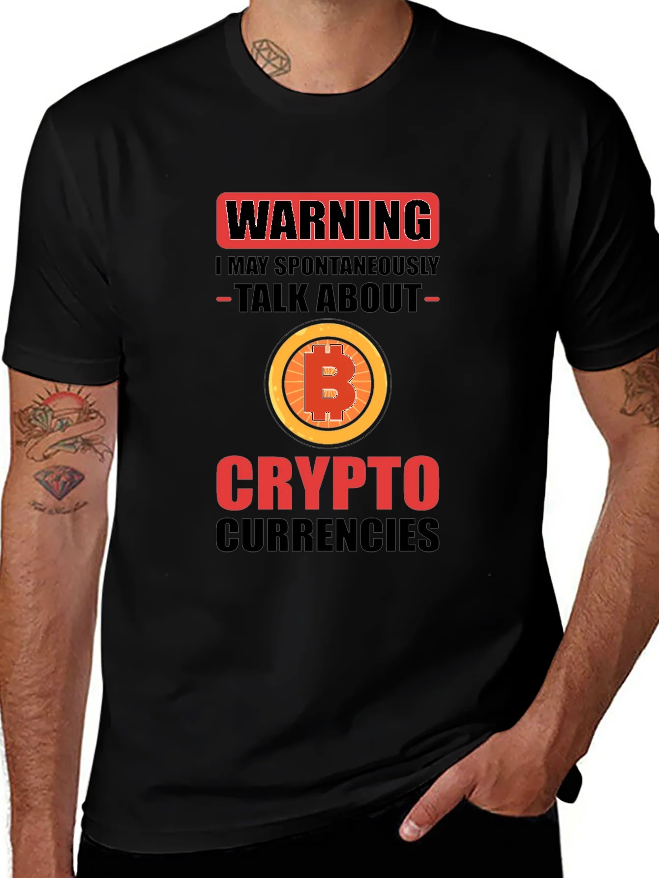 Camiseta Crypto Warning Bitcoin