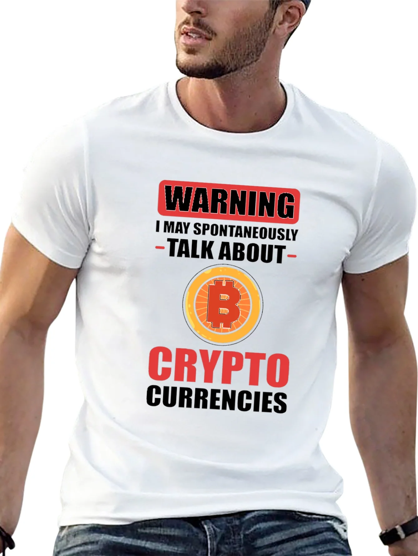 Camiseta Crypto Warning Bitcoin