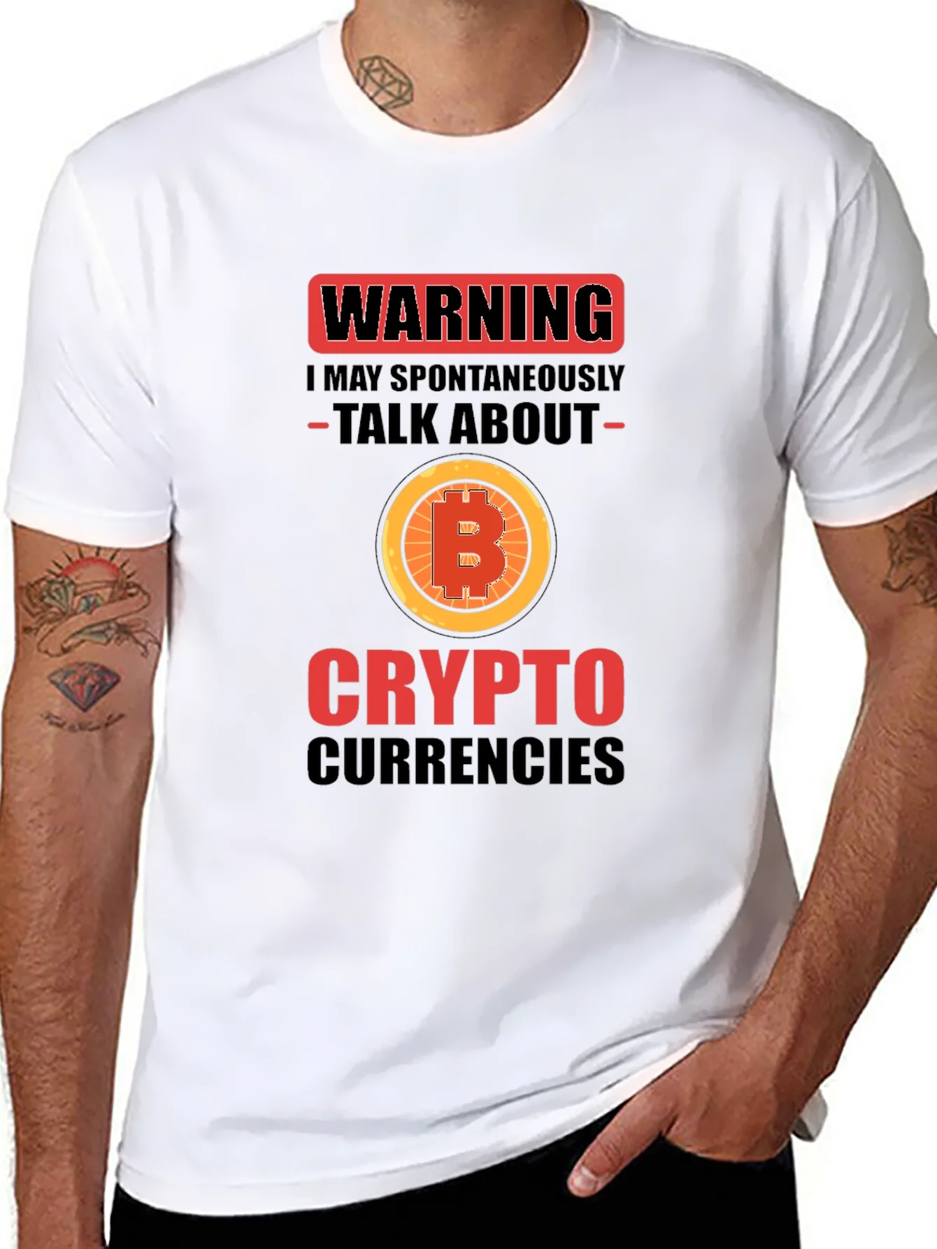 Camiseta Crypto Warning Bitcoin