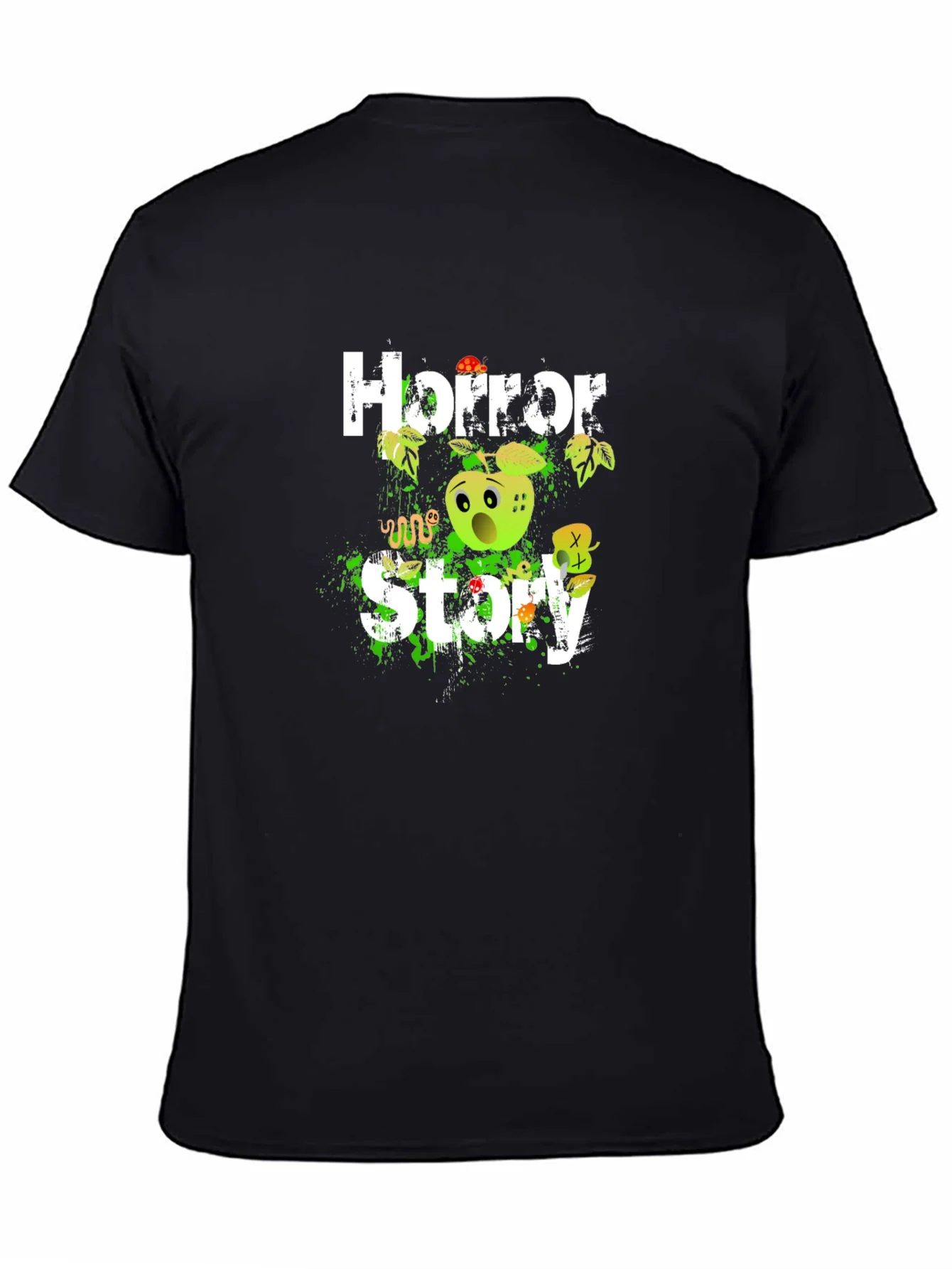 Camiseta Negra Horror Story para Halloween