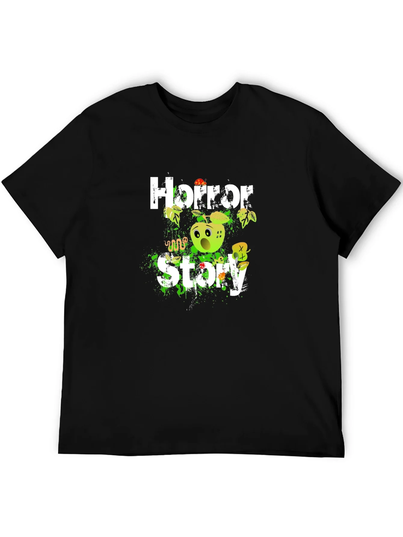Camiseta Negra Horror Story para Halloween
