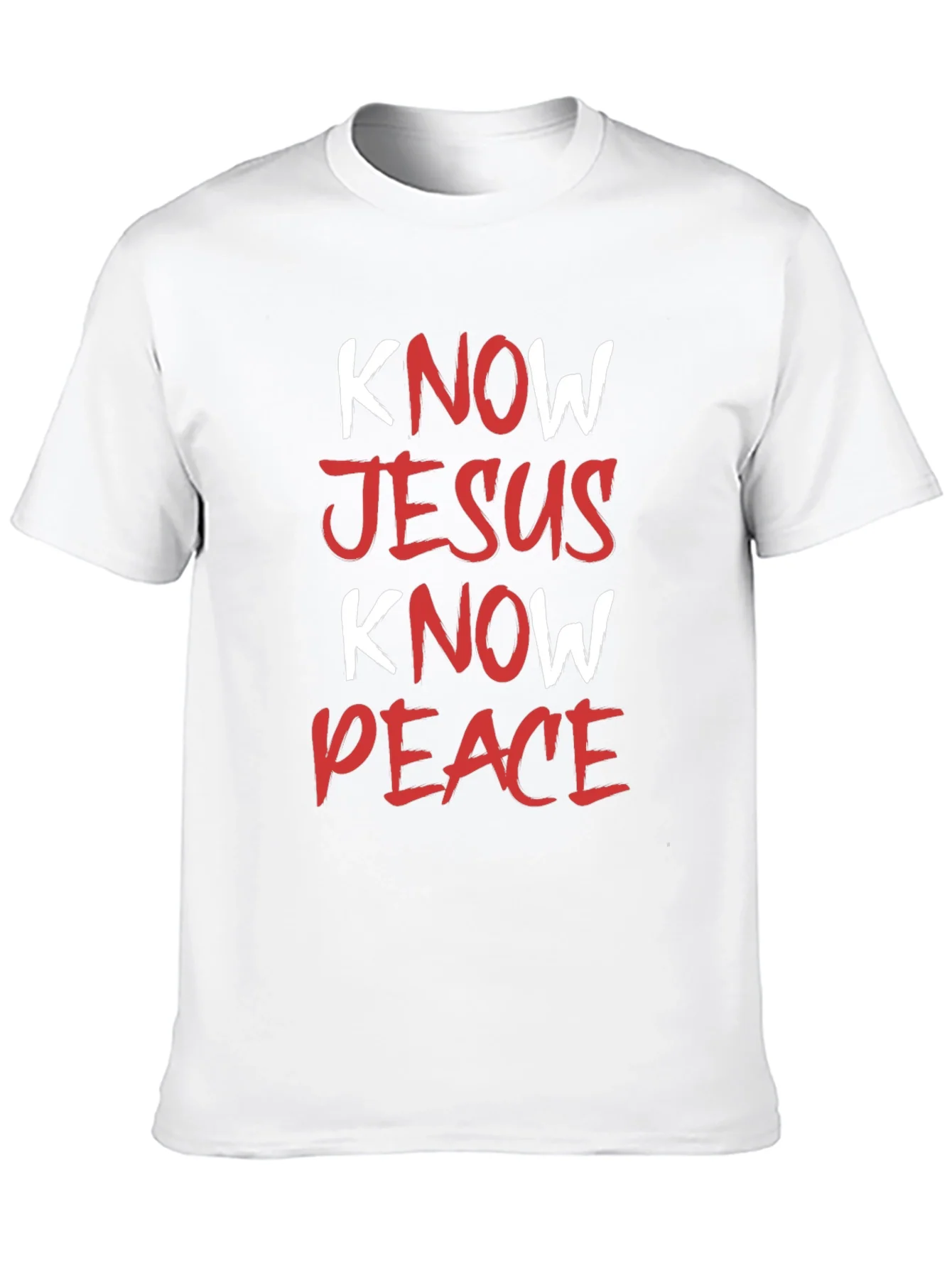 Rebbecca Know Jesus Know Peace Black T-Shirt