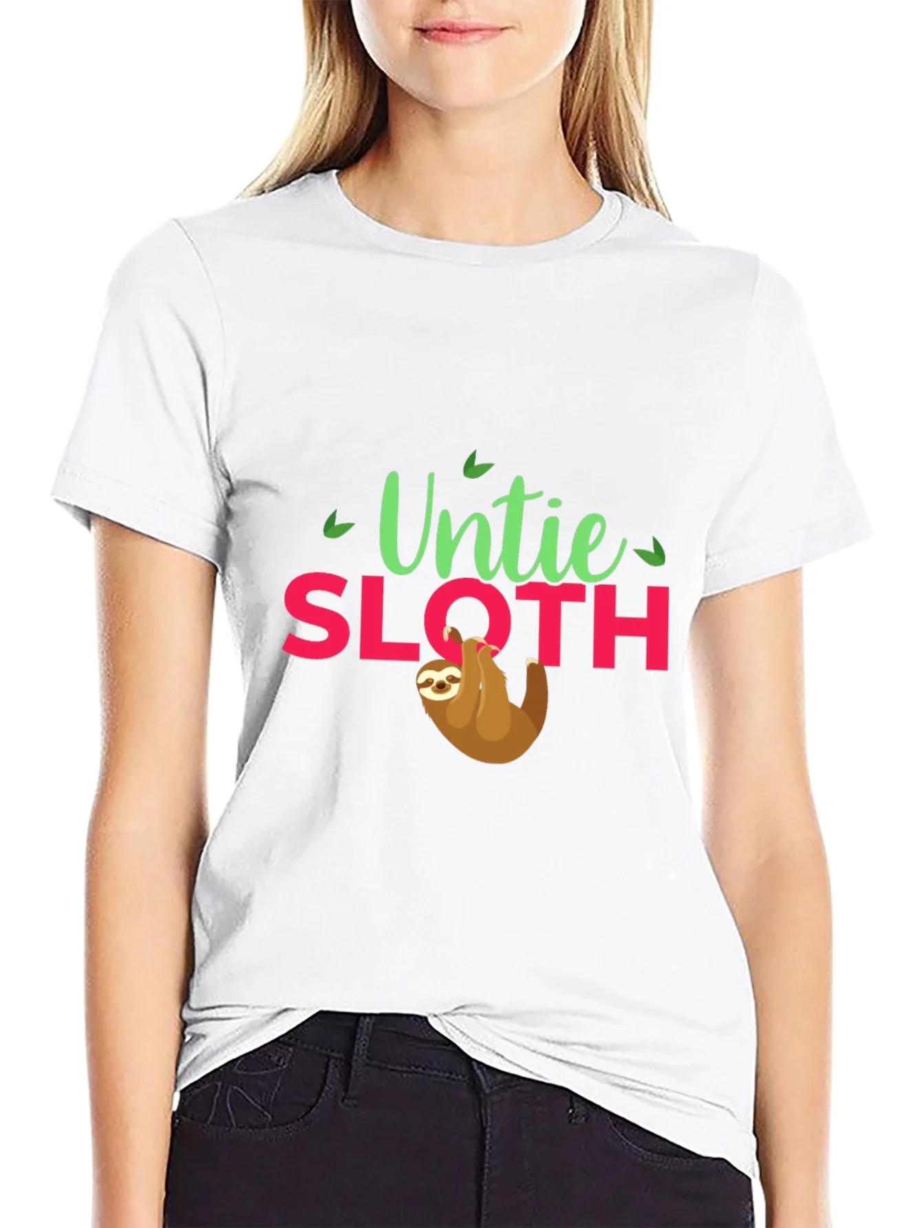 Rebbecca Untie Sloth Graphic Tee - Relaxed Style
