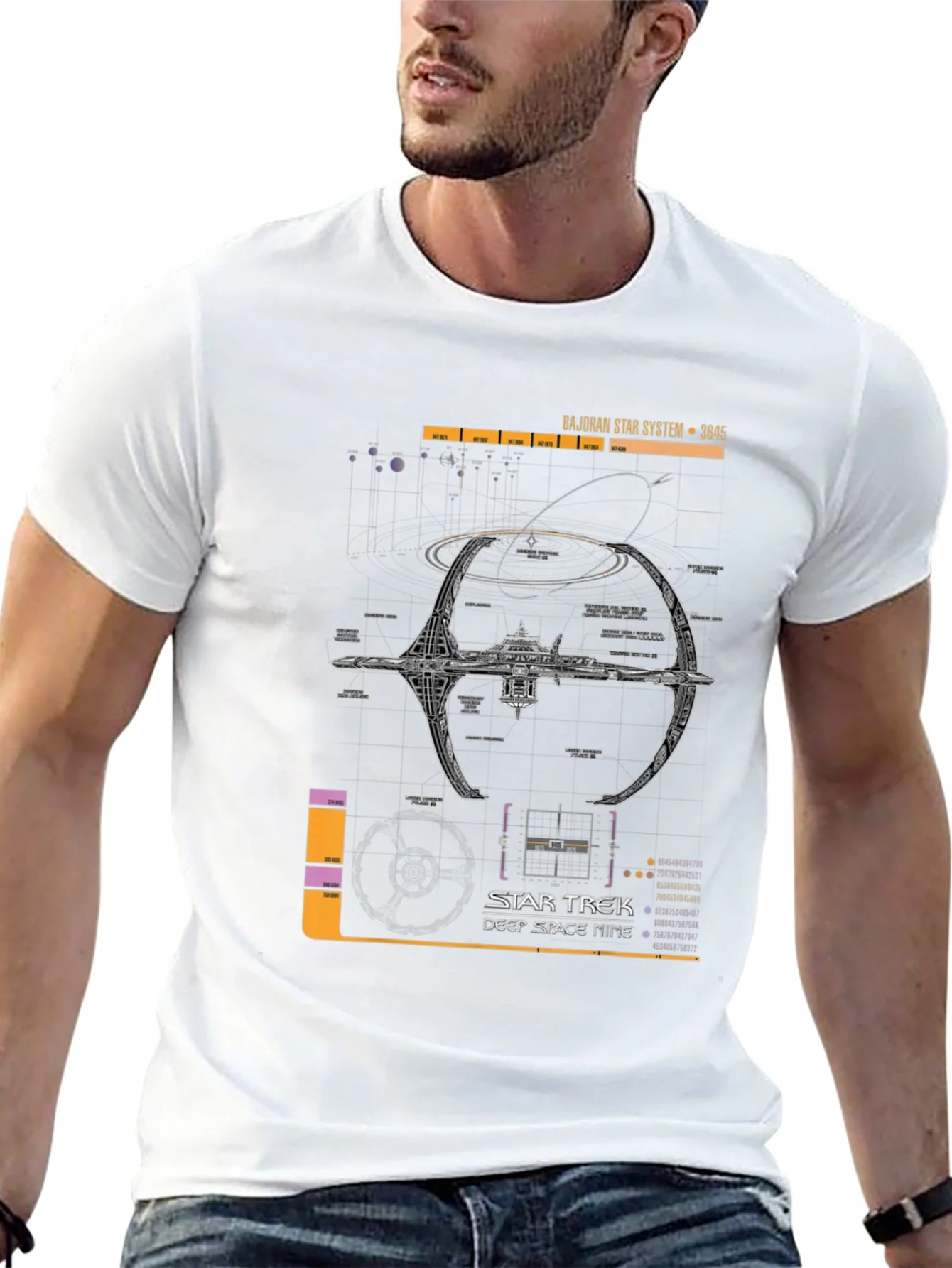 Rebbecca Star Trek Deep Space Nine Schematic T-Shirt