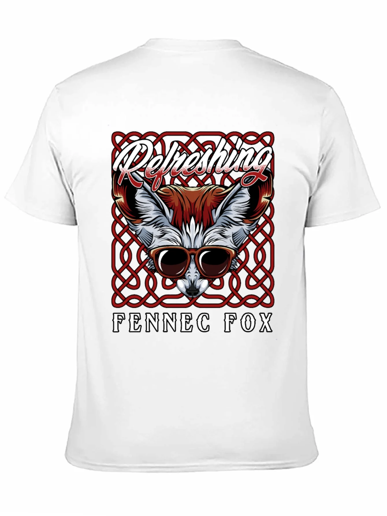 Camiseta Negra Zorro Fennec Refrescante