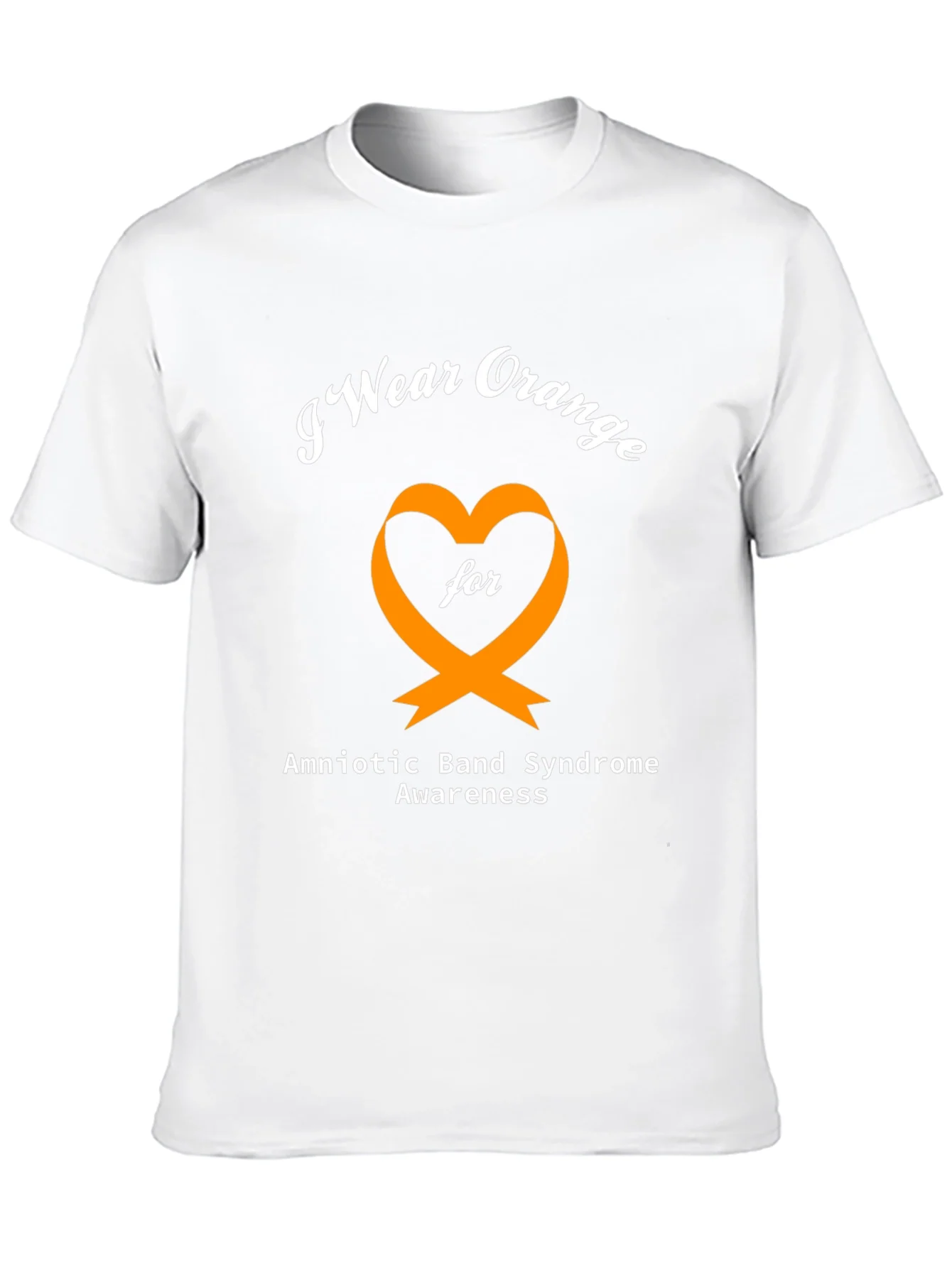 Rebbecca Orange Heart Amniotic Band Syndrome Awareness T-Shirt