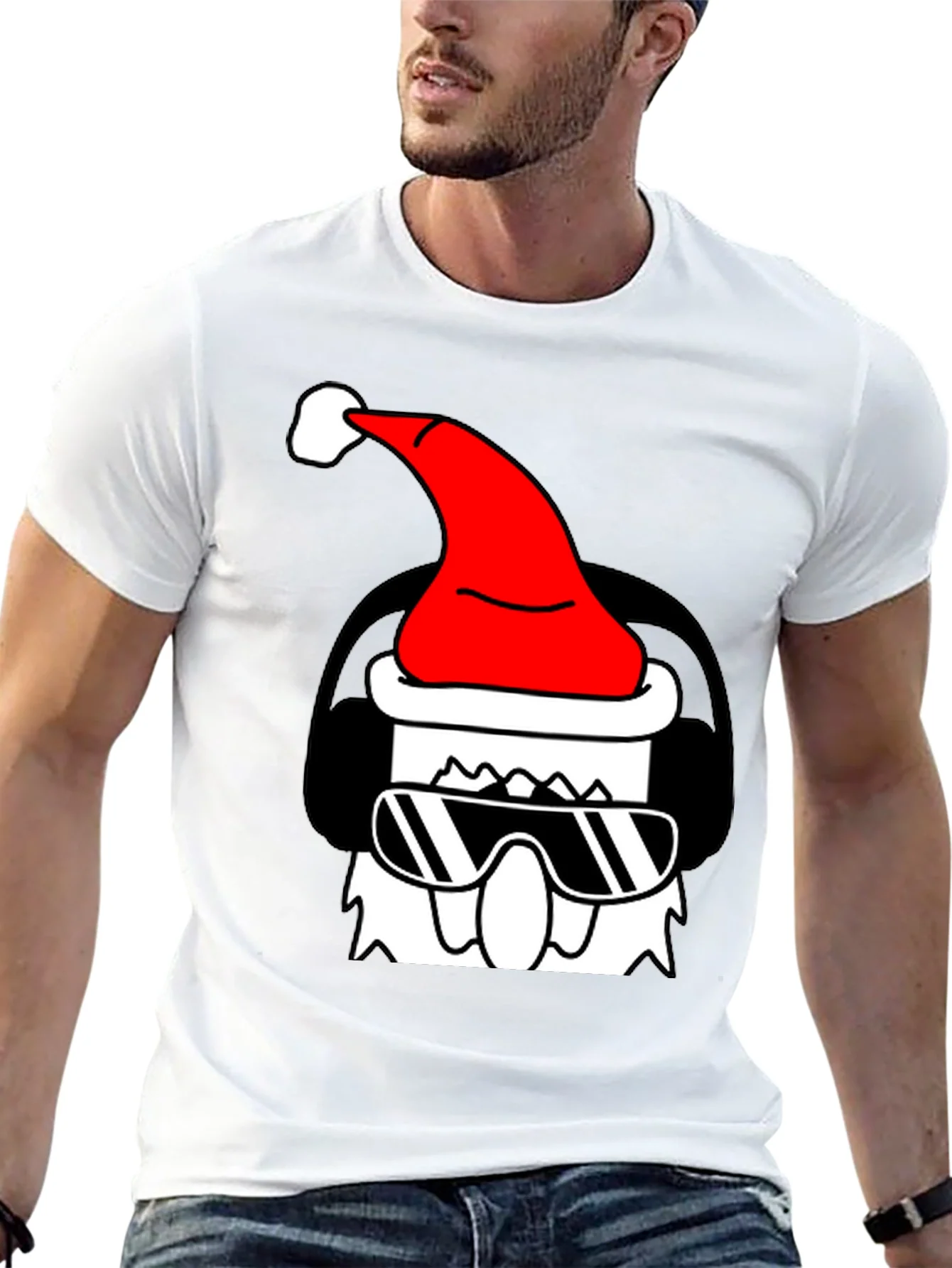 Rebbecca Cool Santa Graphic Tee - Black