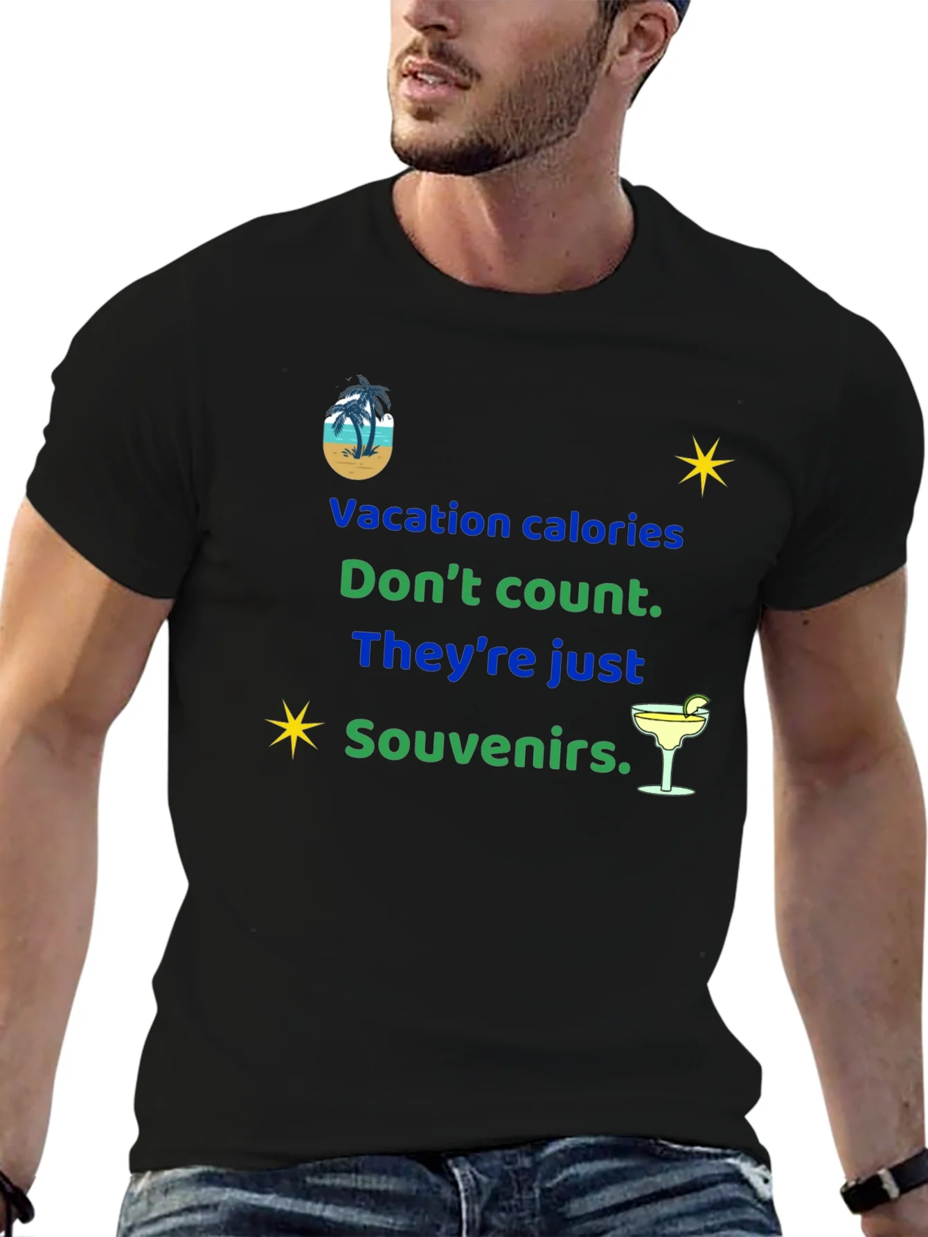 Camiseta Vacaciones: Calor¨ªas como Souvenirs